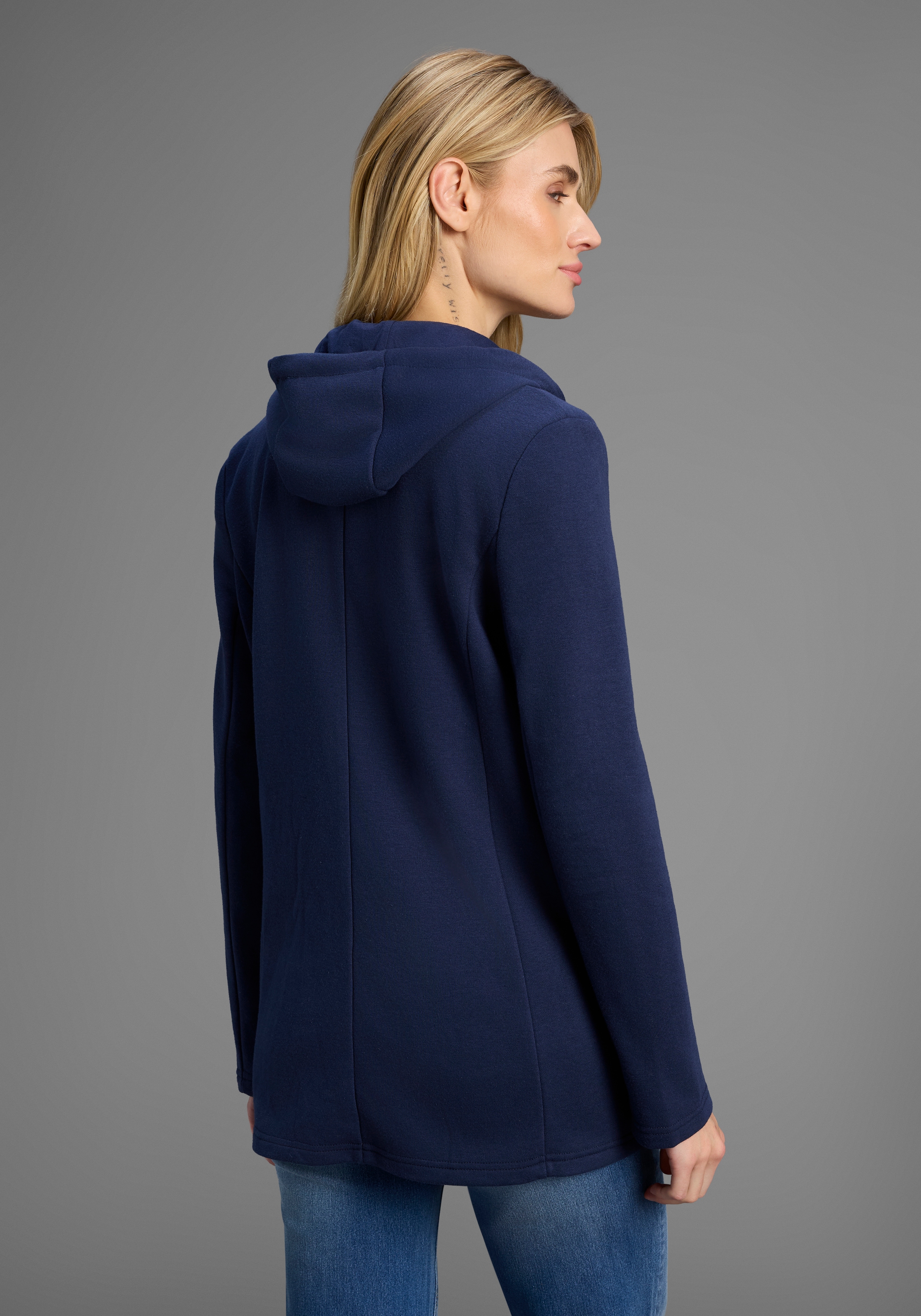 KangaROOS Sweatblazer, mit abknöpfbarer Kapuze
