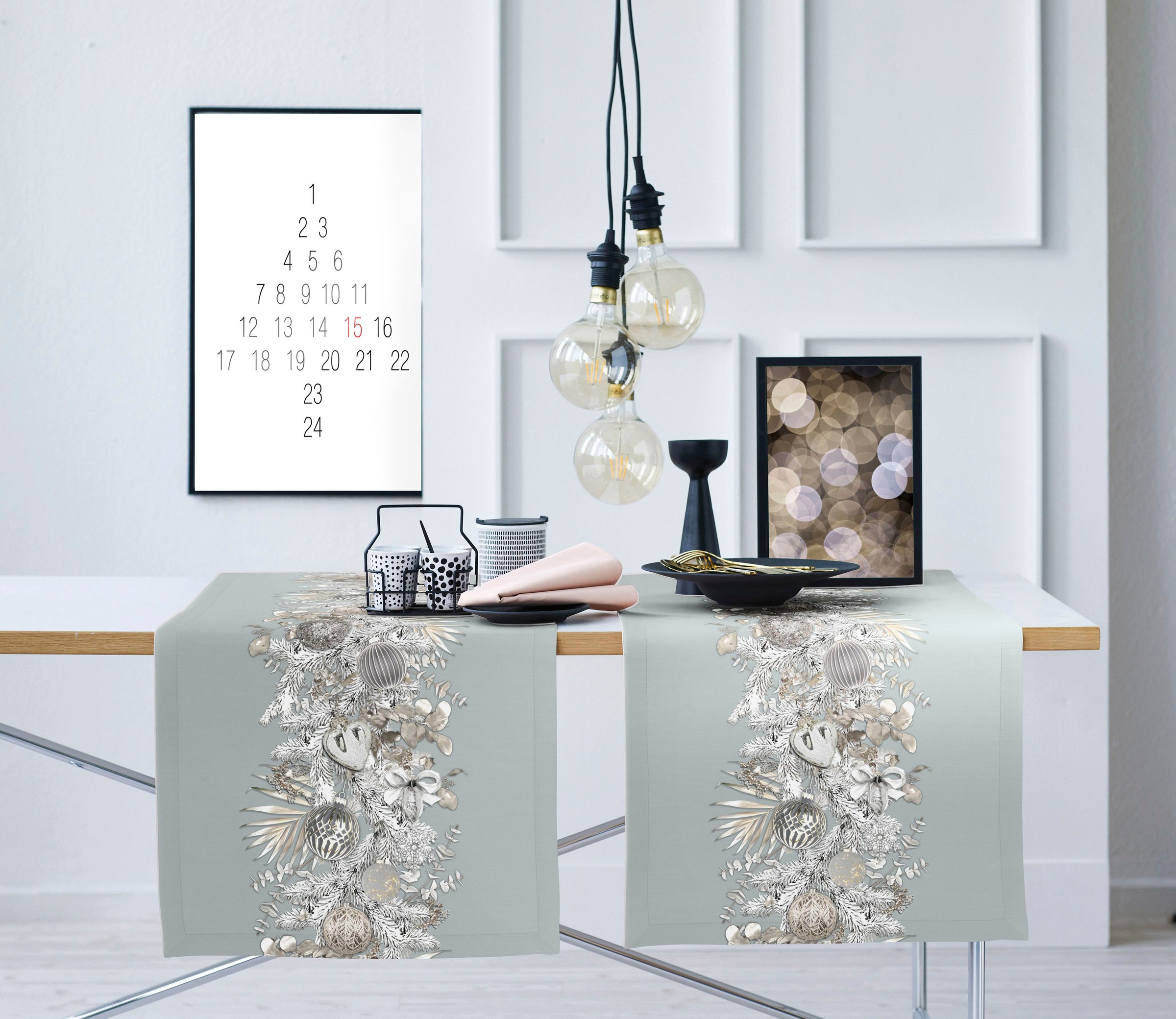 APELT Tischläufer "6304 CHRISTMAS GLAM, Weihnachtsdeko, Weihnachten" Digitaldruck