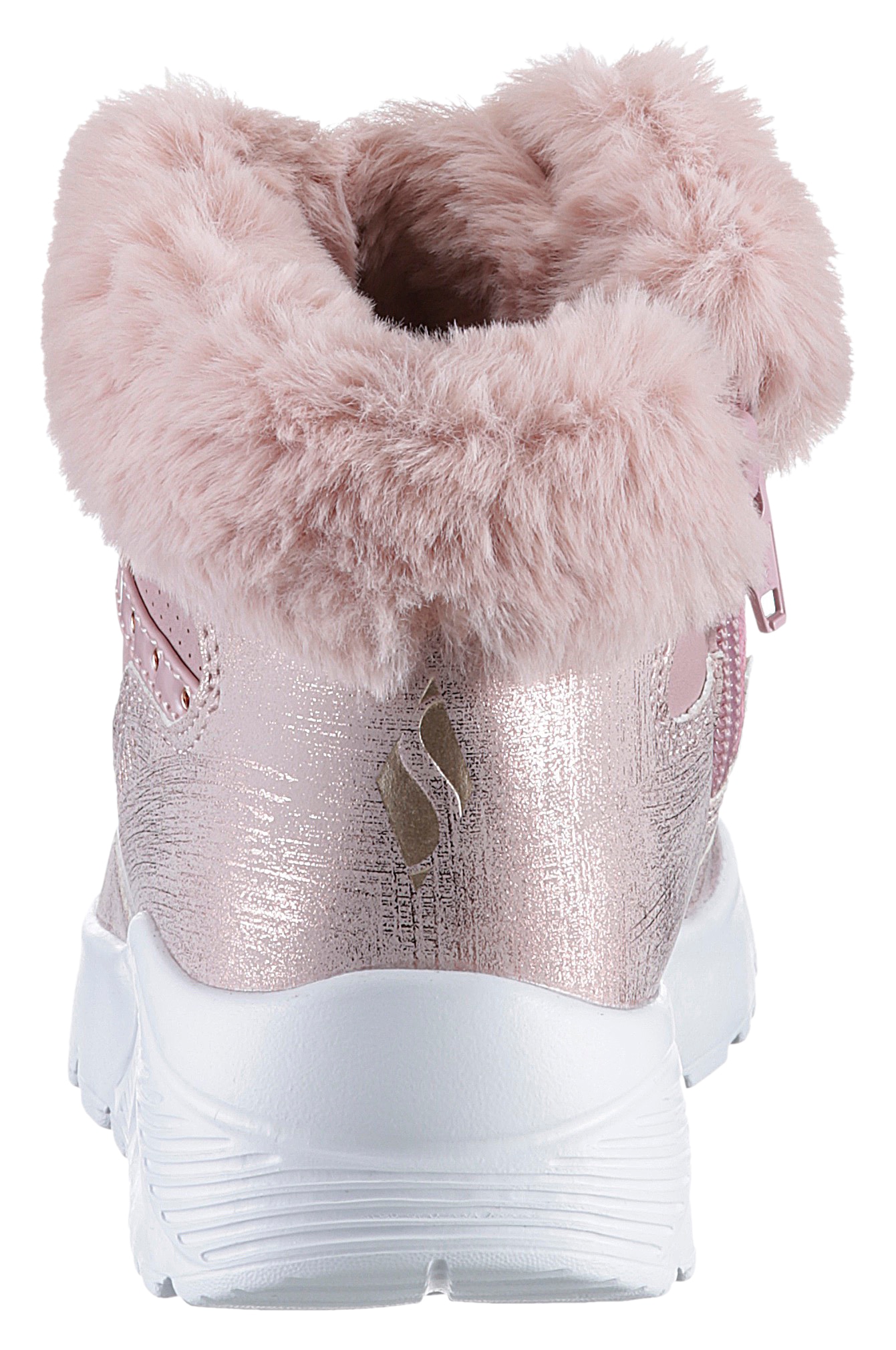 Skechers Sneaker »Uno Lite - Comfurt Collar«, Schnürboots, Winterstiefel, High Top Sneaker mit wärmendem Futter