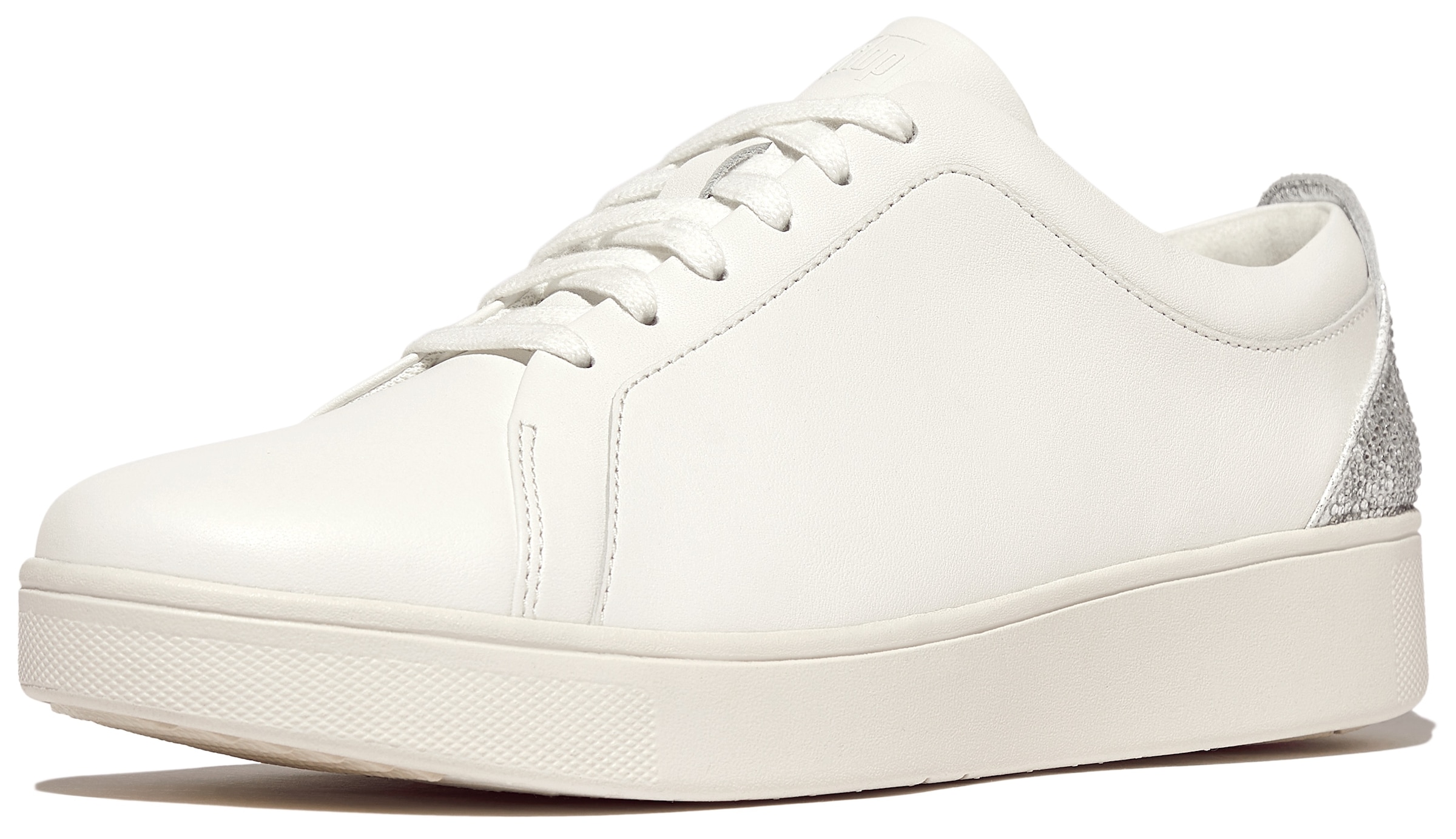 Fitflop Sneaker »RALLY CRYSTAL«, Freizeitschuh, Schnürschuh, Halbschuh mit metallic Fersenpatch