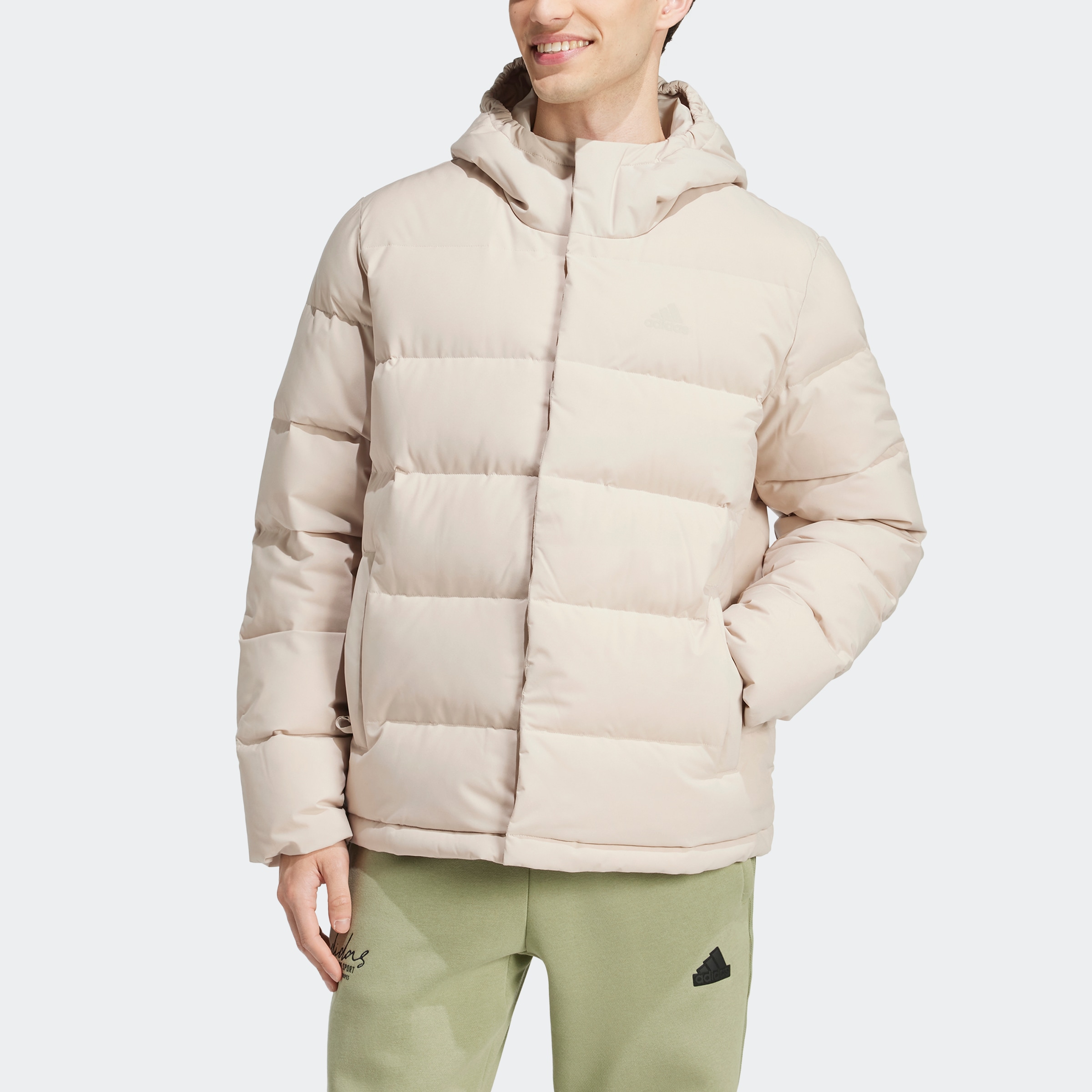 adidas Sportswear Outdoorjacke »HELIONIC HOODED DAUNENJACKE«, mit Kapuze