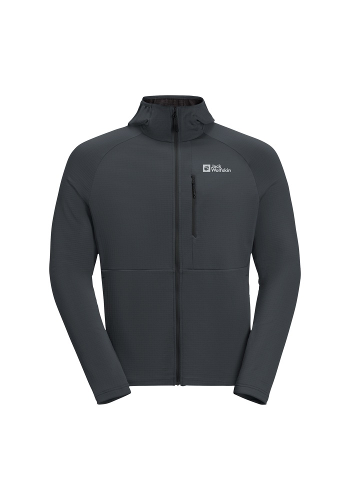 Jack Wolfskin Fleecejacke »KOLBENBERG HOODED FZ M«, mit Kapuze