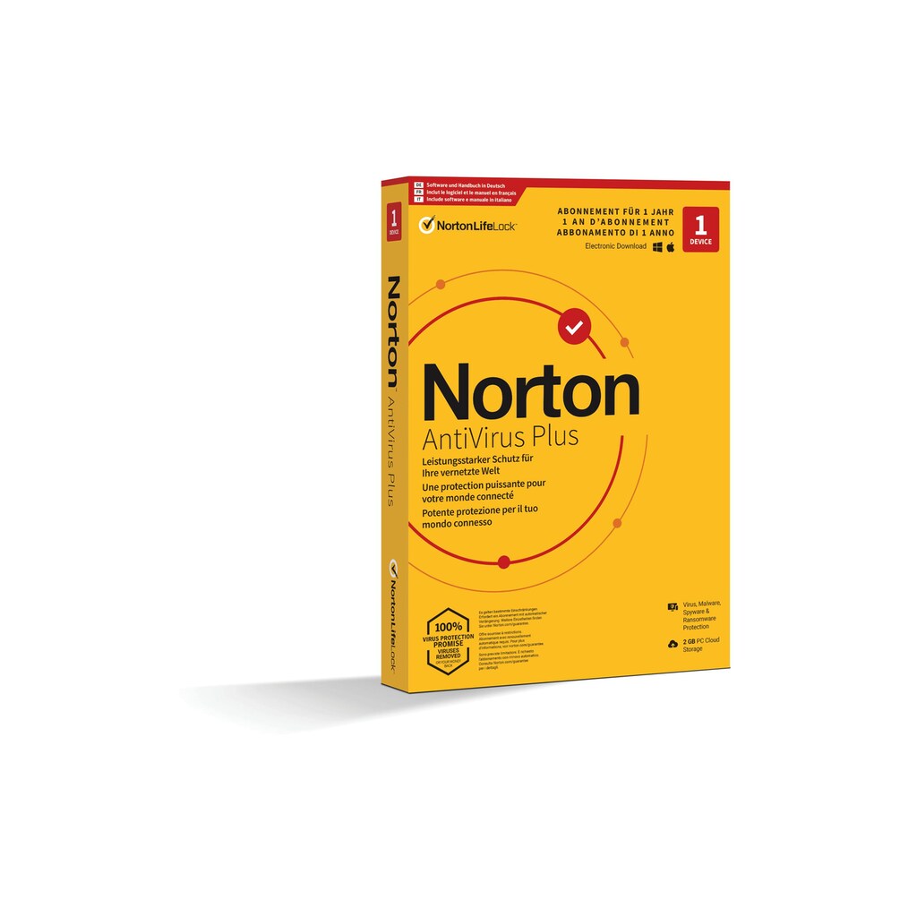 Norton Virensoftware »AntiVirus Plus Box, 1 Jahr«