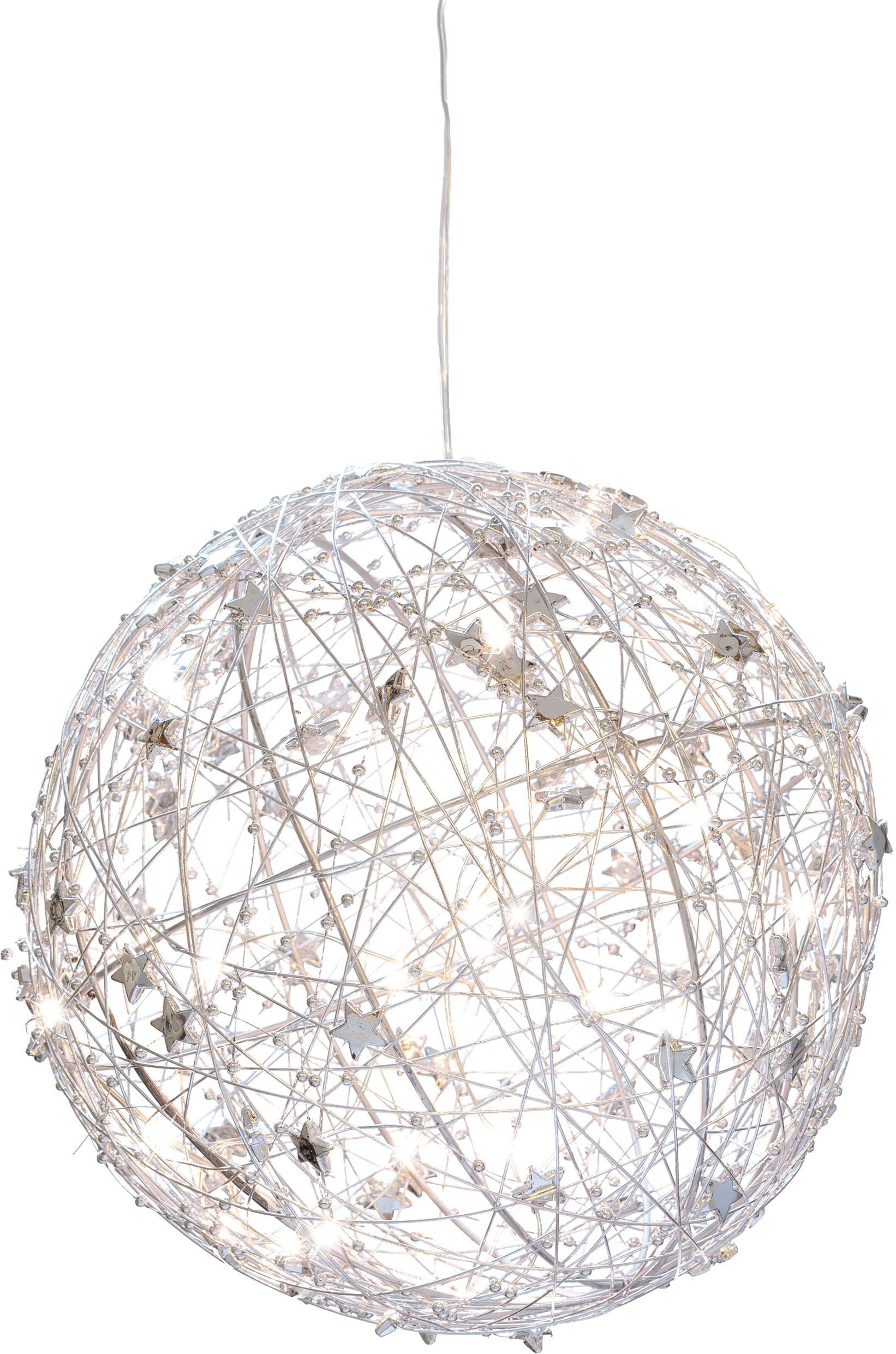 Creativ light LED Dekolicht »Metalldraht-Kugel«, 25 flammig-flammig,  dekoriert mit kleinen Sternen, mit Timerfunktion online shoppen |  Jelmoli-Versand | Leuchtfiguren
