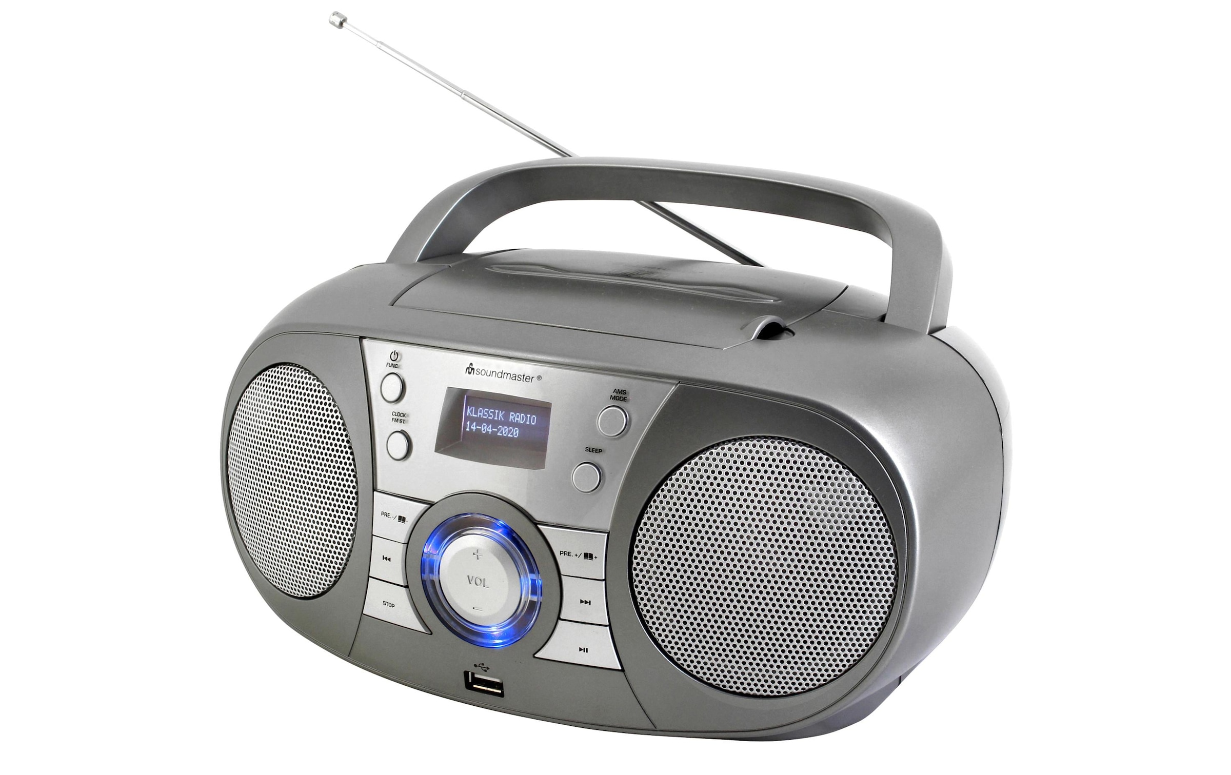 Soundmaster Digitalradio (DAB+) »SCD1800 Grau«, (Digitalradio (DAB+)-FM-Tuner)