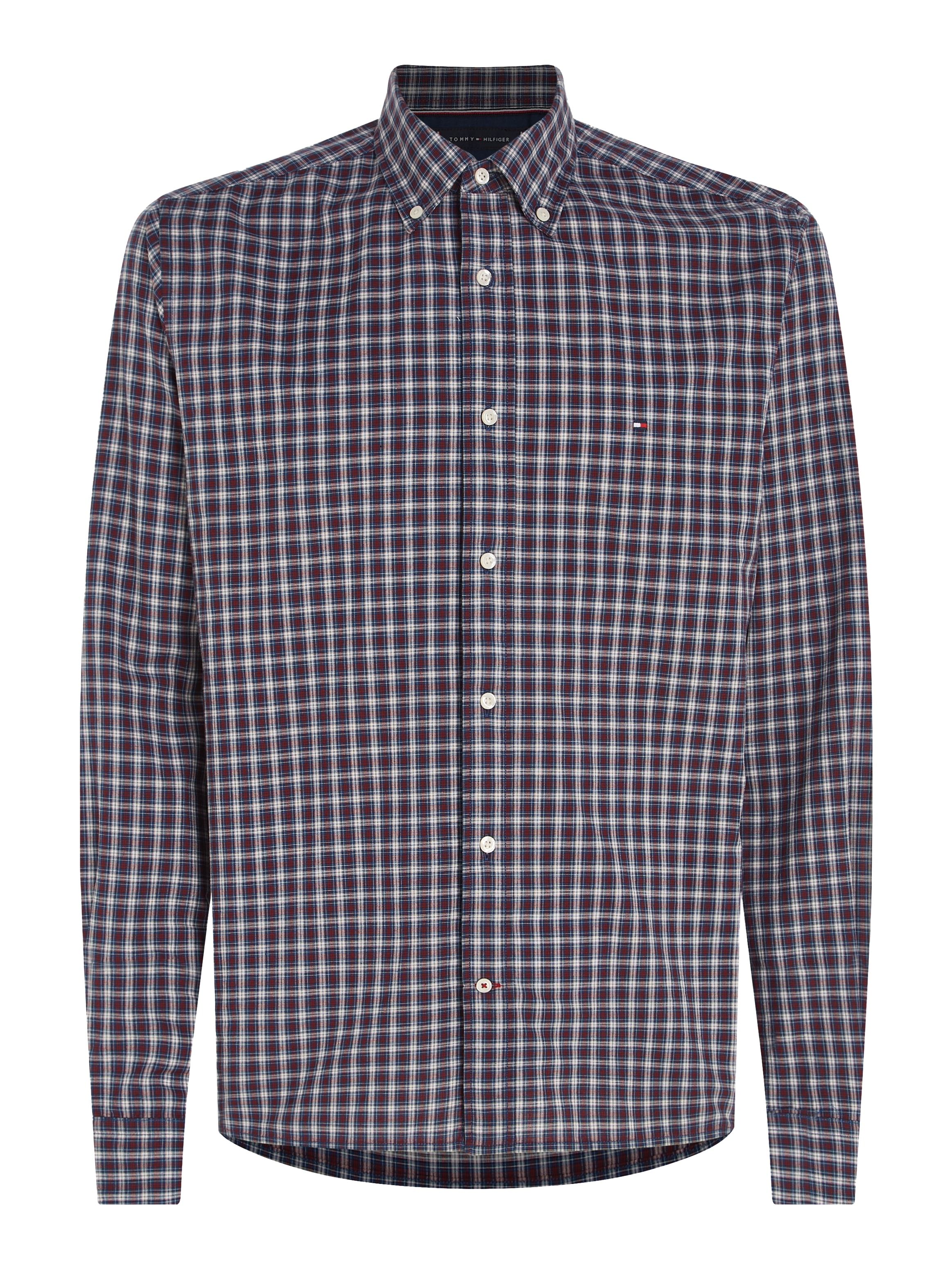 Tommy Hilfiger Karohemd »NAT. SOFT FLEX MINI TARTAN RF«