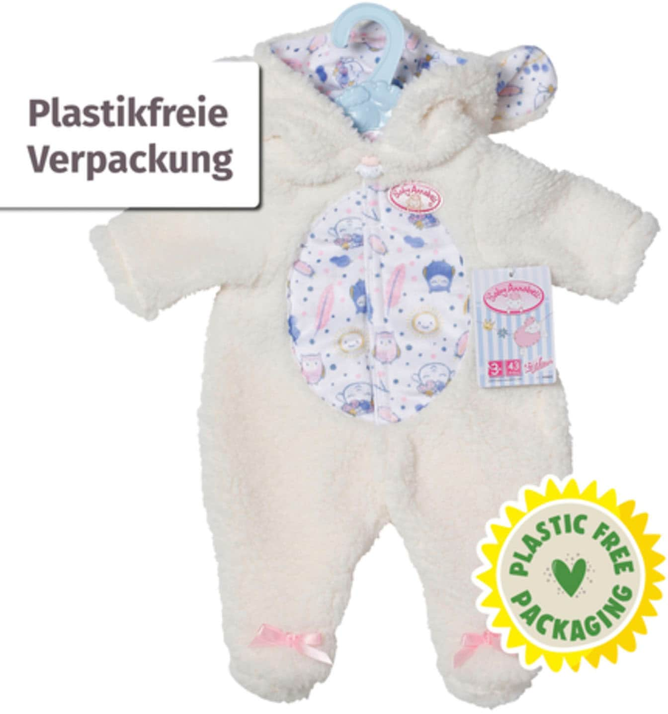 Baby Annabell Puppenkleidung »Kuschelanzug Schaf, 43 cm«