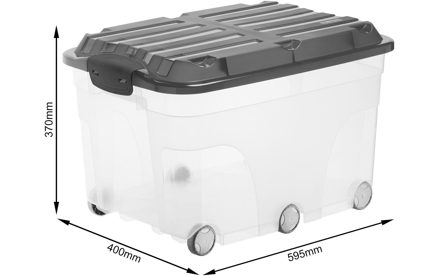 ROTHO Aufbewahrungsbox »57 l ROLLER 6«, (1 St.)