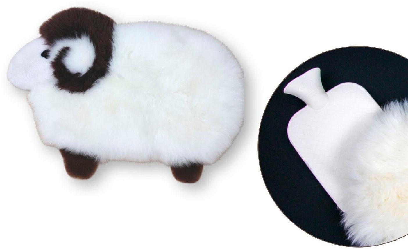 Heitmann Felle Fellteppich »Sheep«, Motivform, 40 mm Höhe, Kinderteppich, Kissen, Motiv Schaf, echtes Lammfell, in 2 Grössen