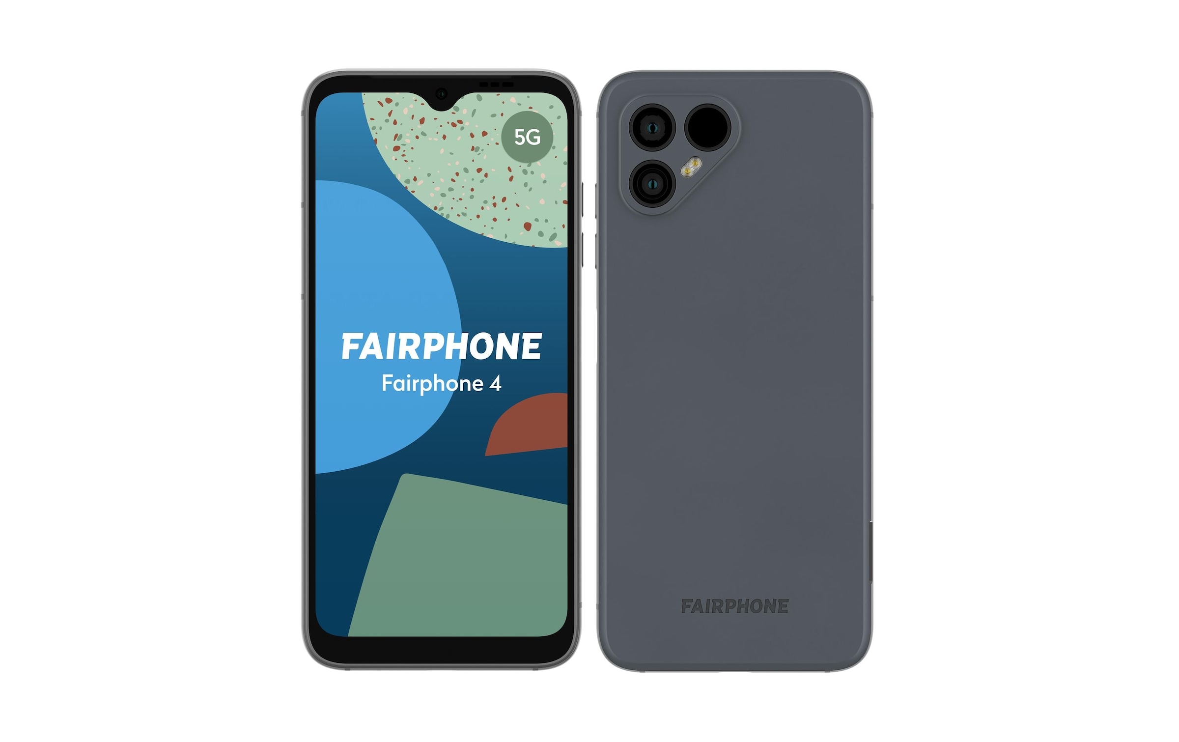 Fairphone Smartphone »4 5G 128 GB«, grau, 15,9 cm/6,3 Zoll, 128 GB Speicherplatz, 48 MP Kamera