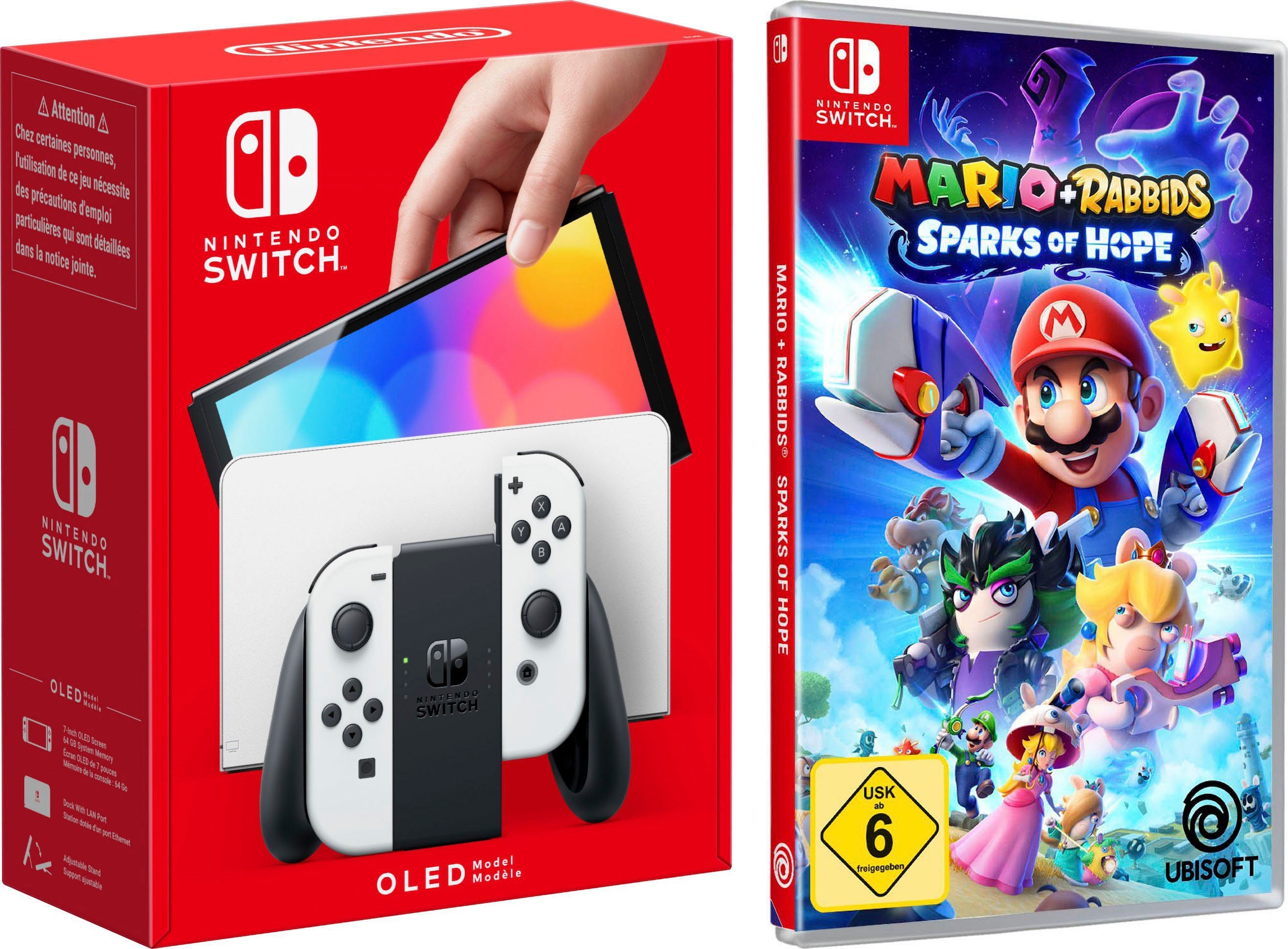 Nintendo Switch Konsolen-Set »OLED«, inkl. Mario + Rabbids® Sparks of Hope