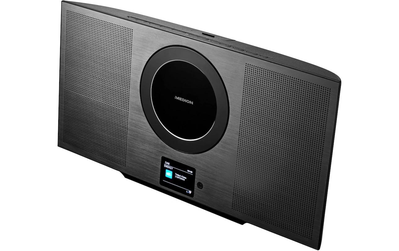 Medion® Stereoanlage »P66348 Schwarz«, (Bluetooth Digitalradio (DAB+)-Internetradio-FM-Tuner)