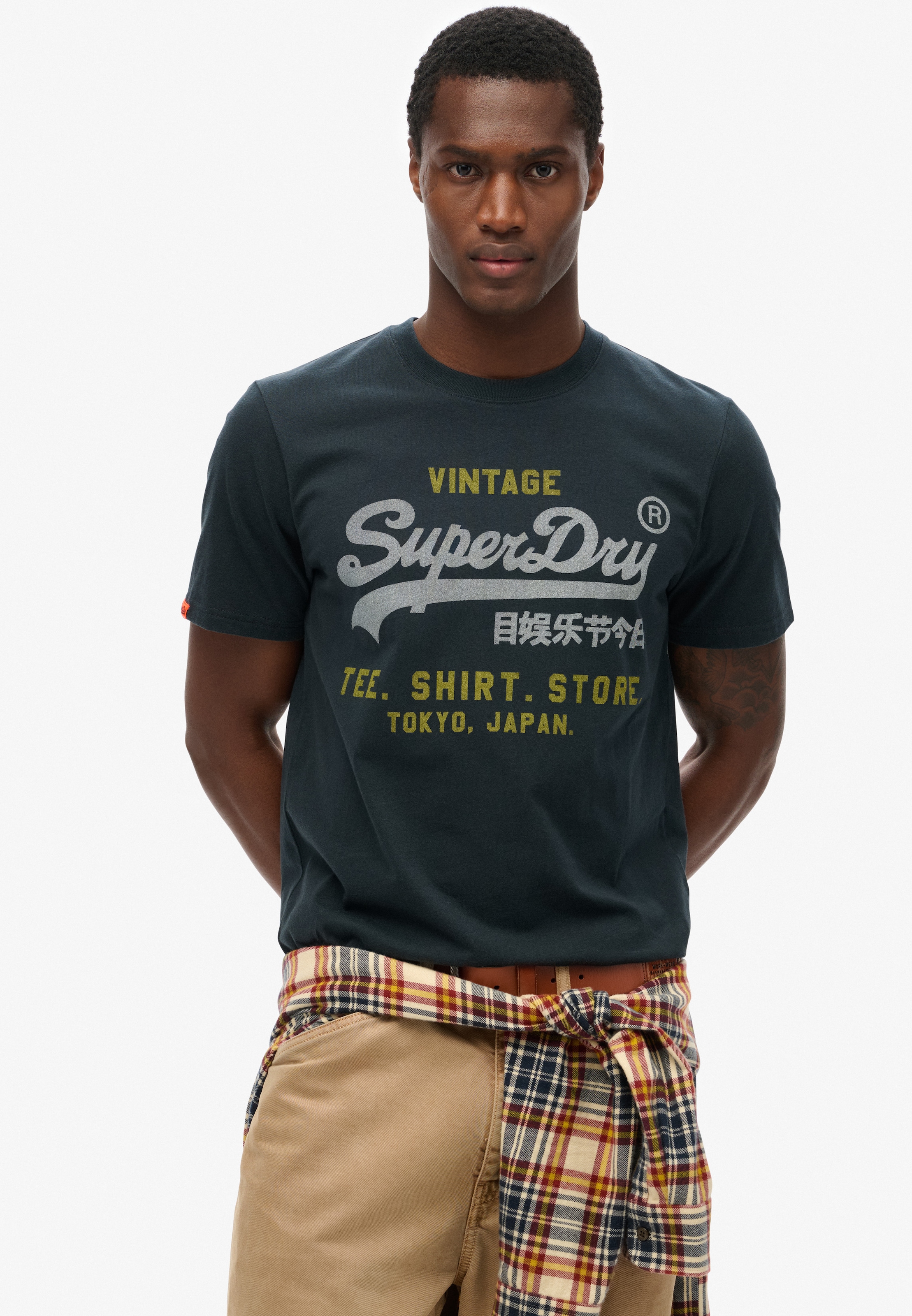 Superdry Rundhalsshirt »VL HERITAGE RELAXED TEE«