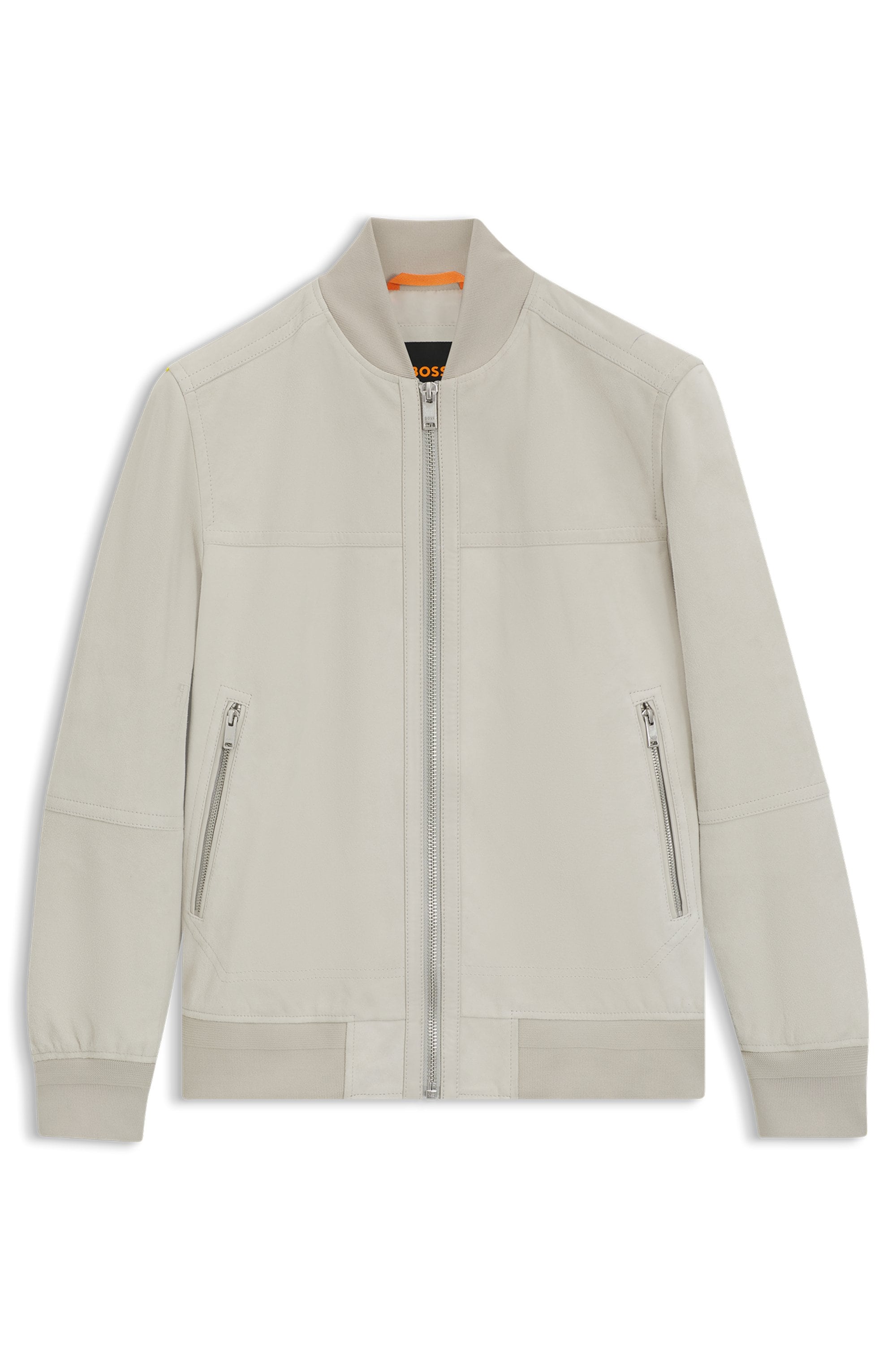 BOSS ORANGE Lederjacke »Johice«, aus weichem Ziegennappaleder Premium Herrenmode Leather Blouson Bomber