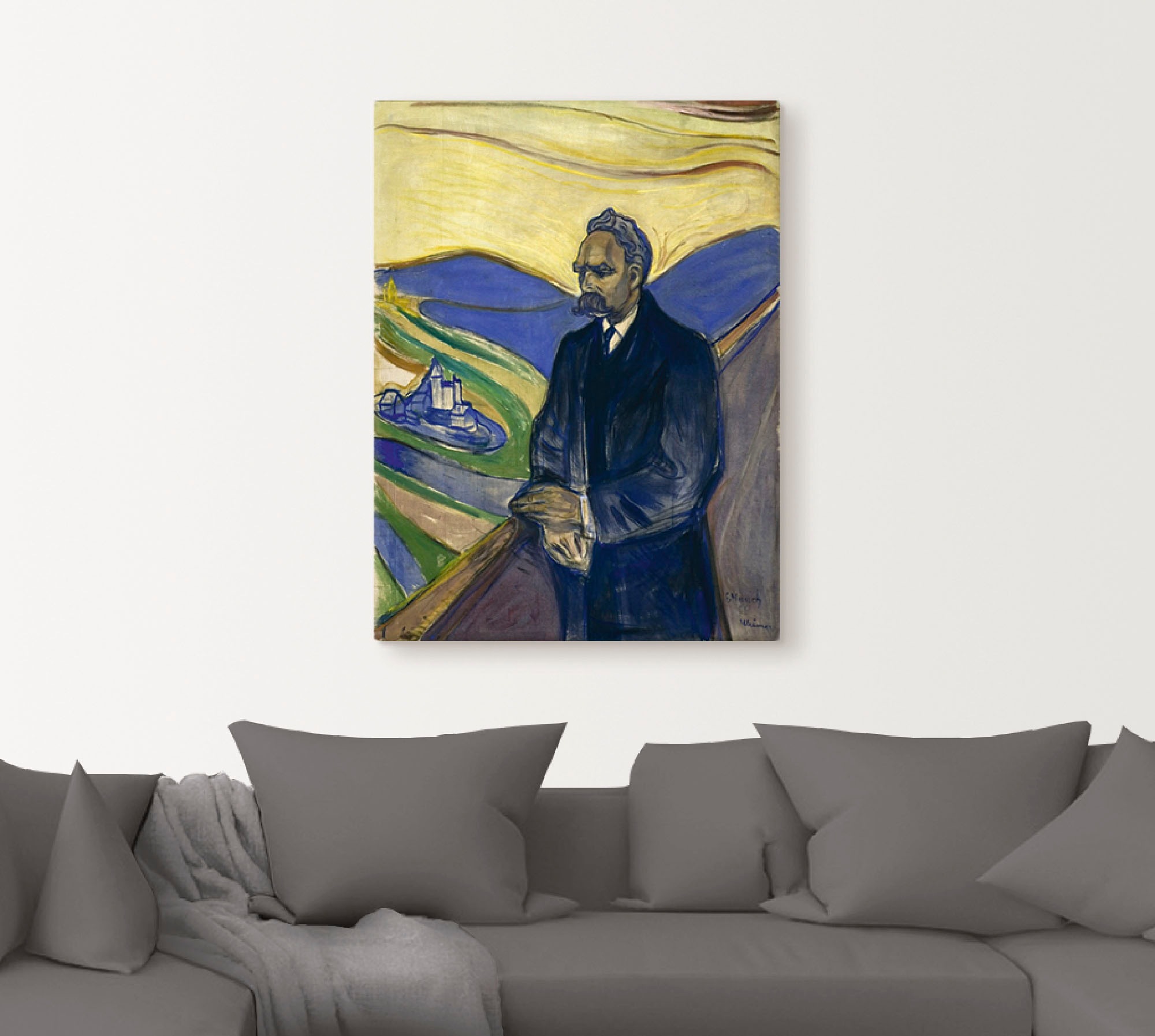 Artland Wandbild »Porträt von Friedrich Nietzsche. 1906«, Mann, (1 St.), als Alubild, Leinwandbild, Wandaufkleber oder Poster in versch. Grössen