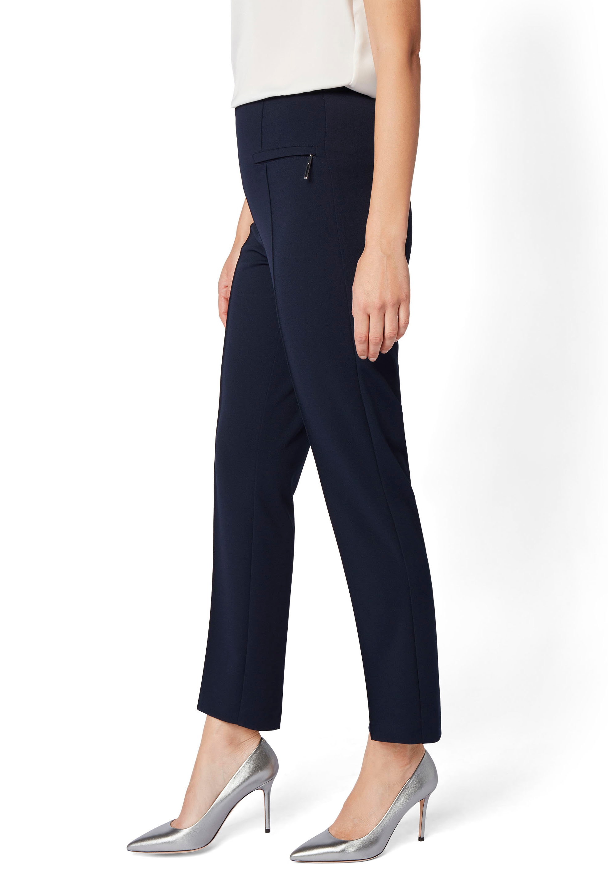 select! By Hermann Lange Stretch-Hose »Lea«, mit Bügelfalte