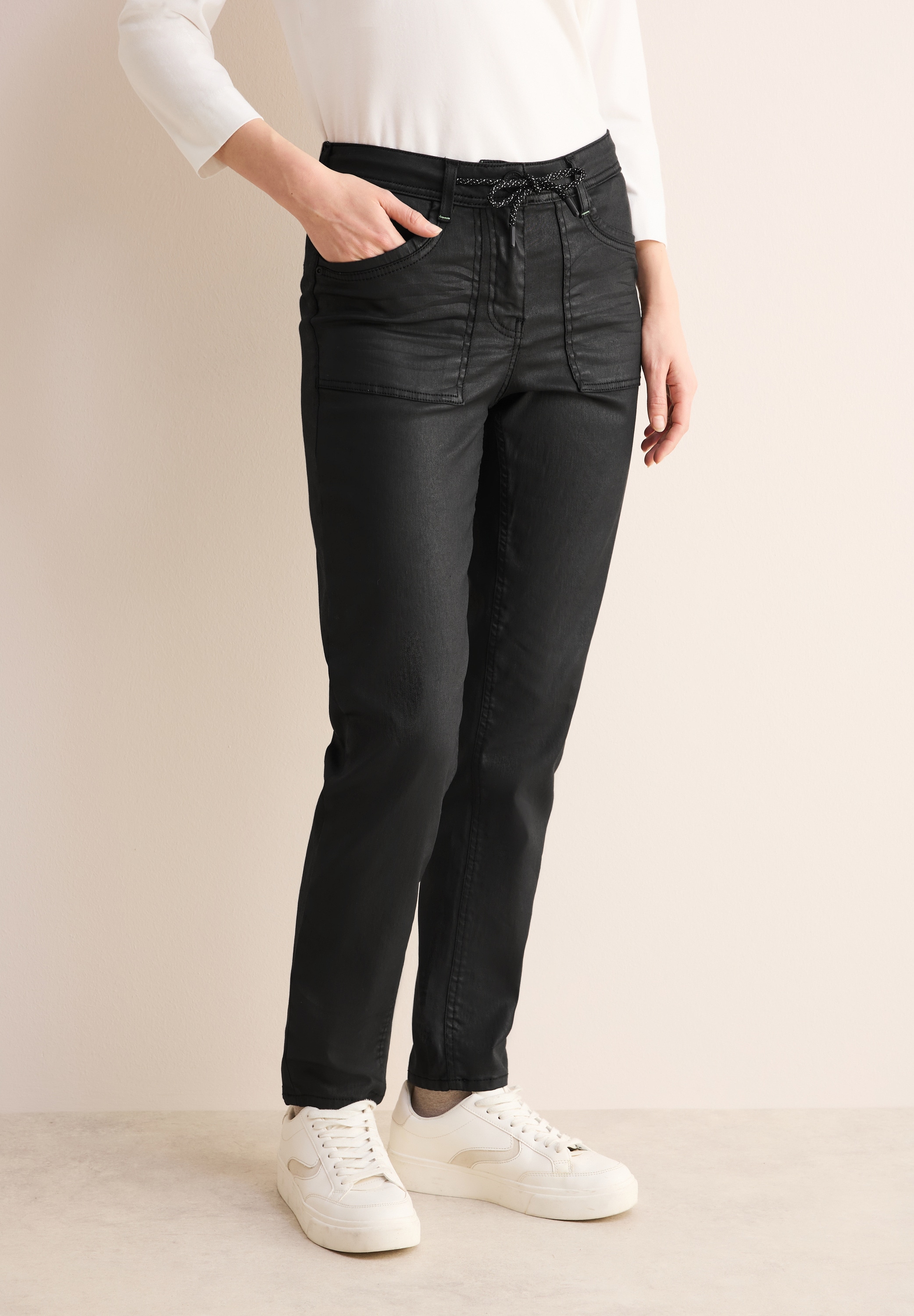 Cecil Regular-fit-Jeans »TRACEY«, mit Tunnelzug am Bund