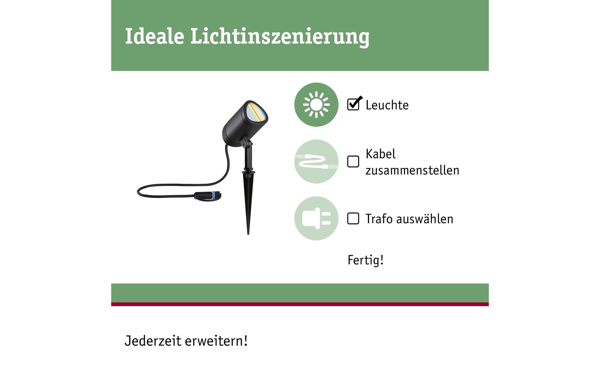 Paulmann LED Gartenleuchte
