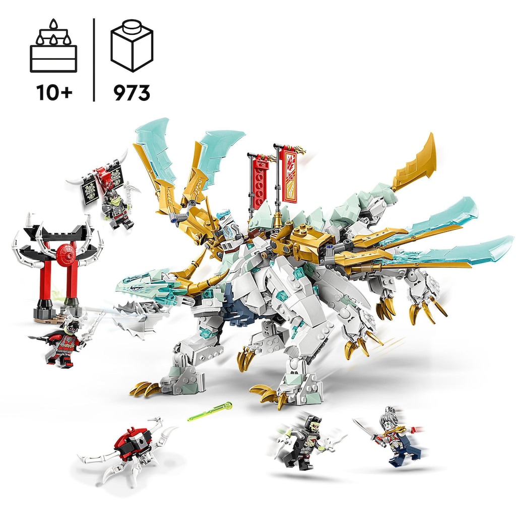 LEGO® Konstruktionsspielsteine »Zanes Eisdrache (71786), LEGO® NINJAGO«, (973 St.), Made in Europe