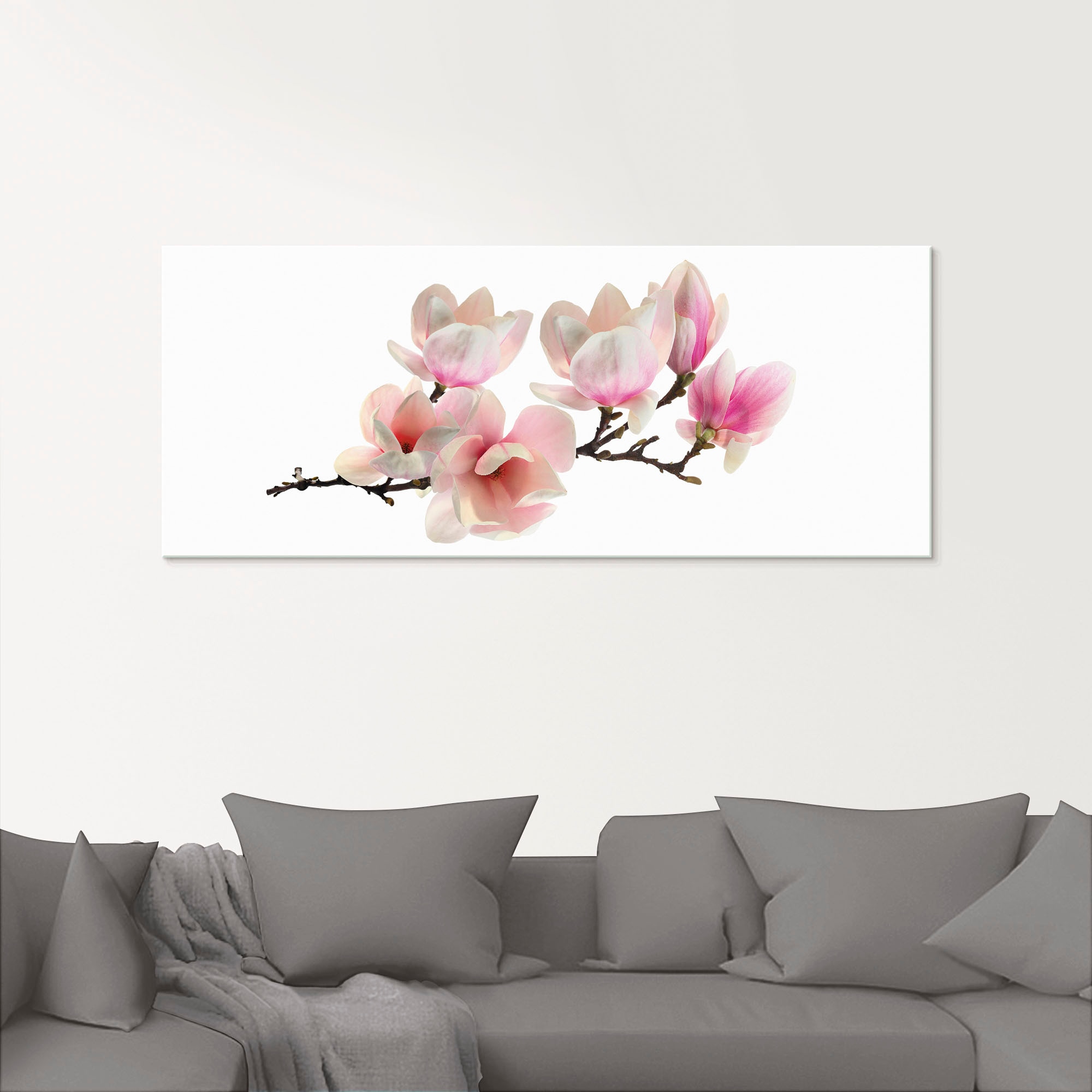 Artland Glasbild »Magnolie«, Blumen, (1 St.), in verschiedenen Grössen