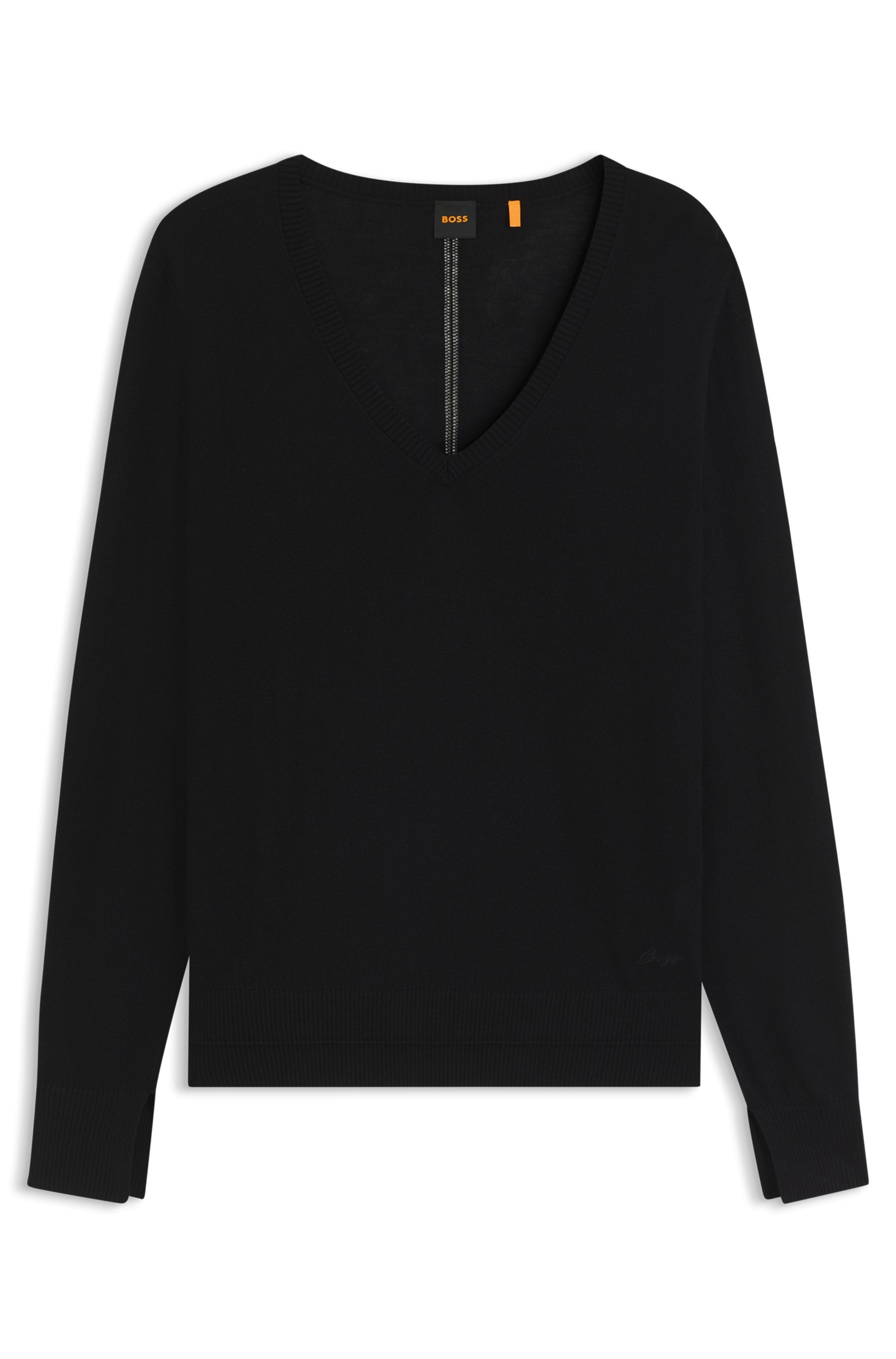 BOSS ORANGE Strickpullover »Fiaffella Premium Damenmode«, mit Ajouré-Detail hinten