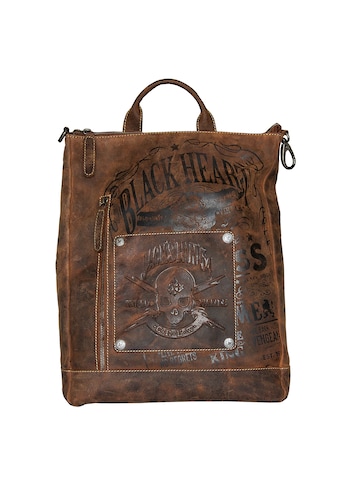 JACK'S INN 54 Cityrucksack »Rob Roy«, aus Leder, als Rucksack oder Umhängetasche tragbar kaufen