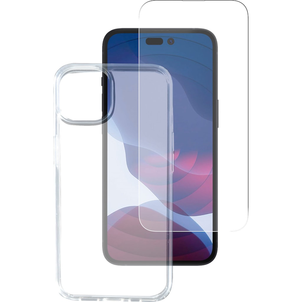 4smarts Backcover »360° Protection Set X-Pro Clear - iPhone 14 Pro«