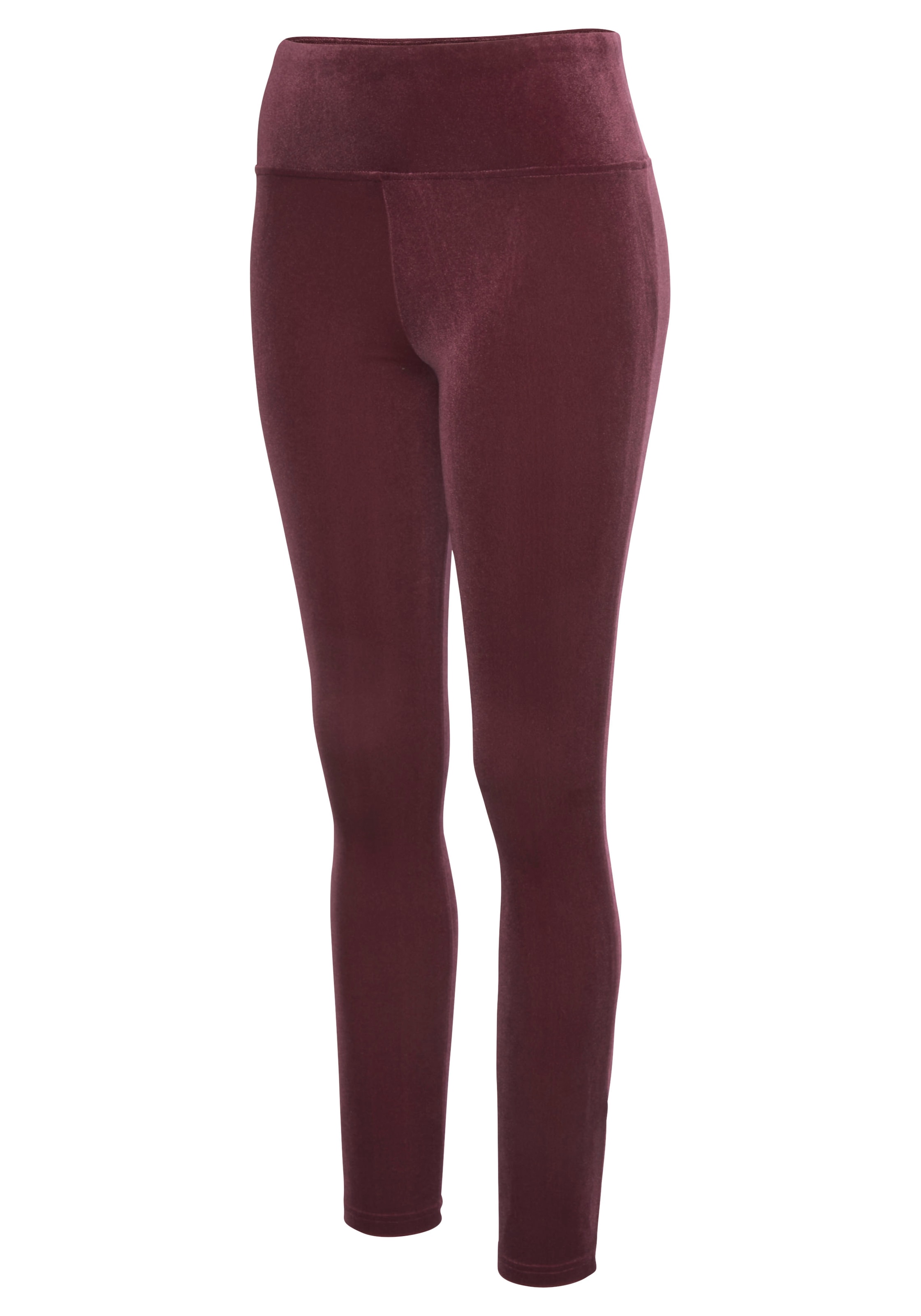 LASCANA Leggings, in weicher, elastischer Samtoptik