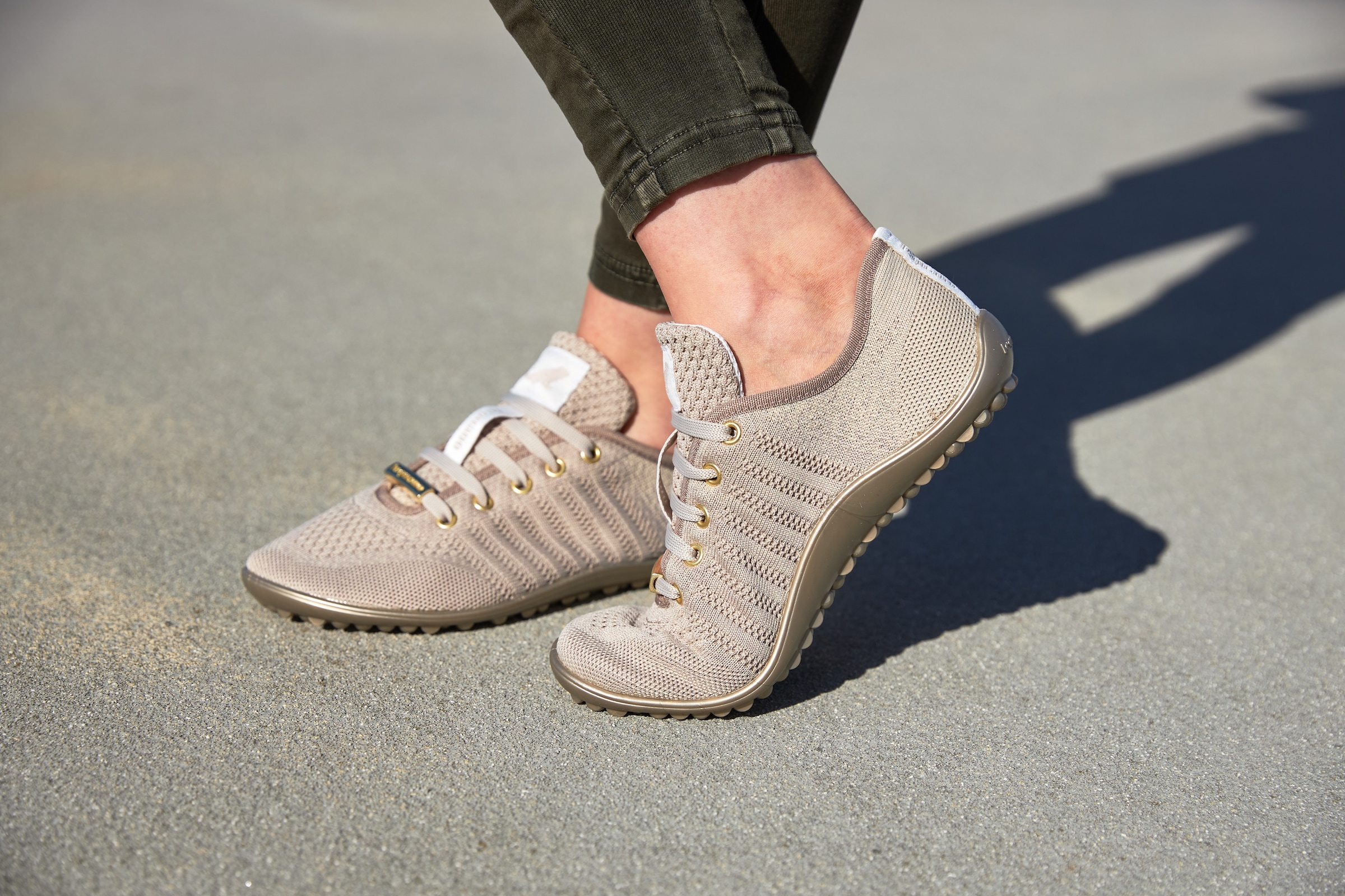 Leguano Barfussschuh »GO«, mit praktischer Schnürung, Freizeitschuh, Halbschuh, Schnürschuh