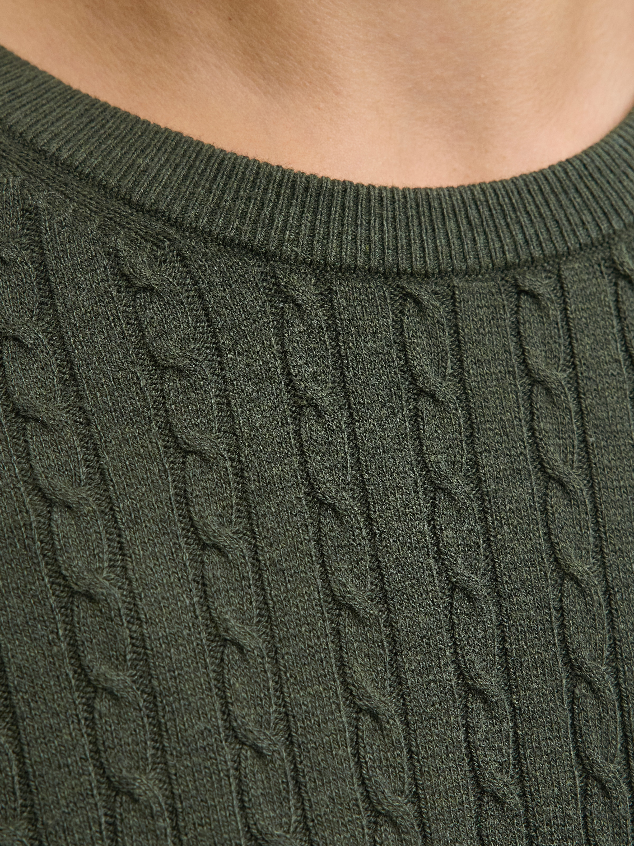 Jack & Jones Strickpullover »JJEEMIL KNIT CABLE CREW NECK NOOS«