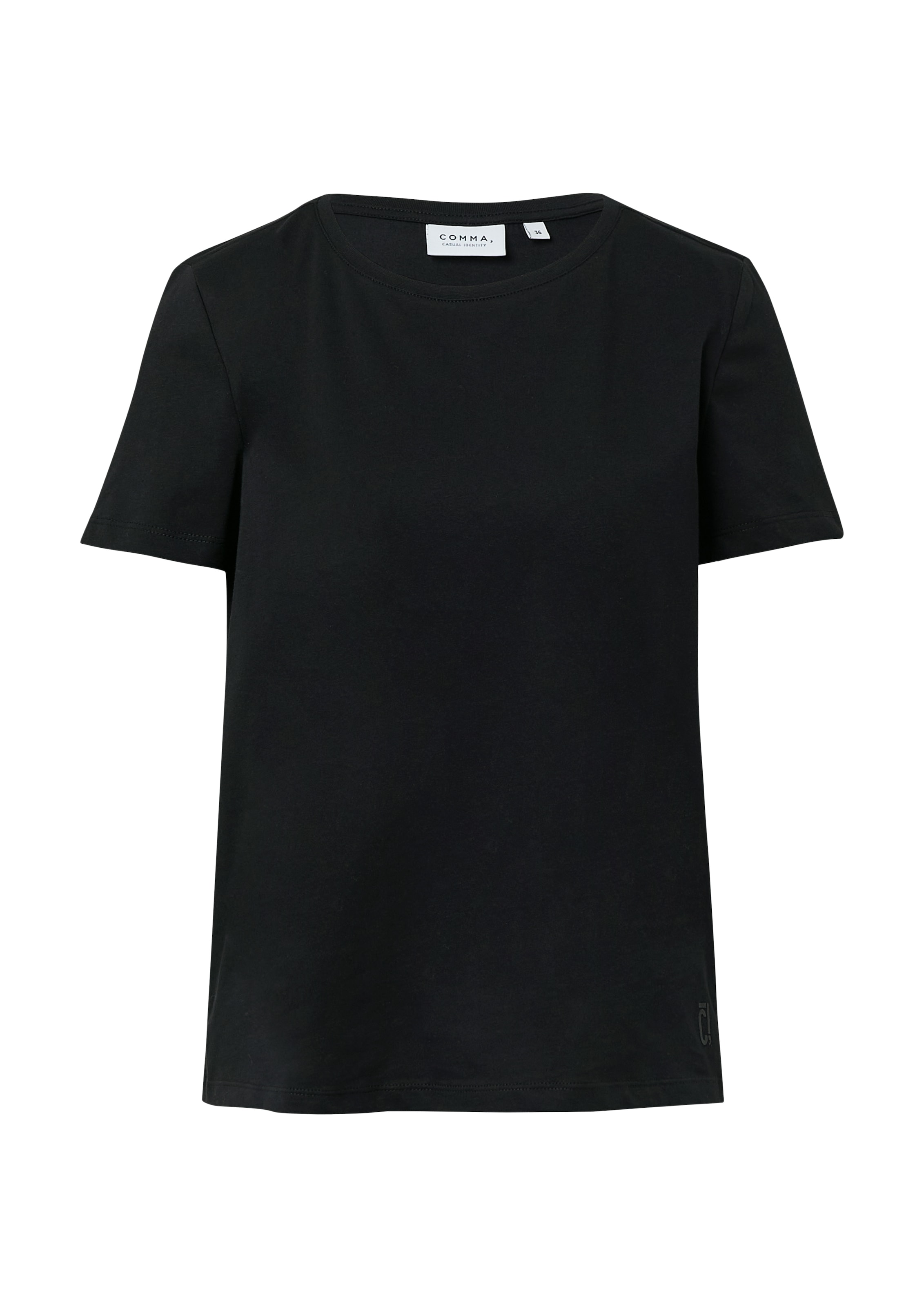 comma casual identity T-Shirt, mit Rundhalsausschnitt, Regular Fit