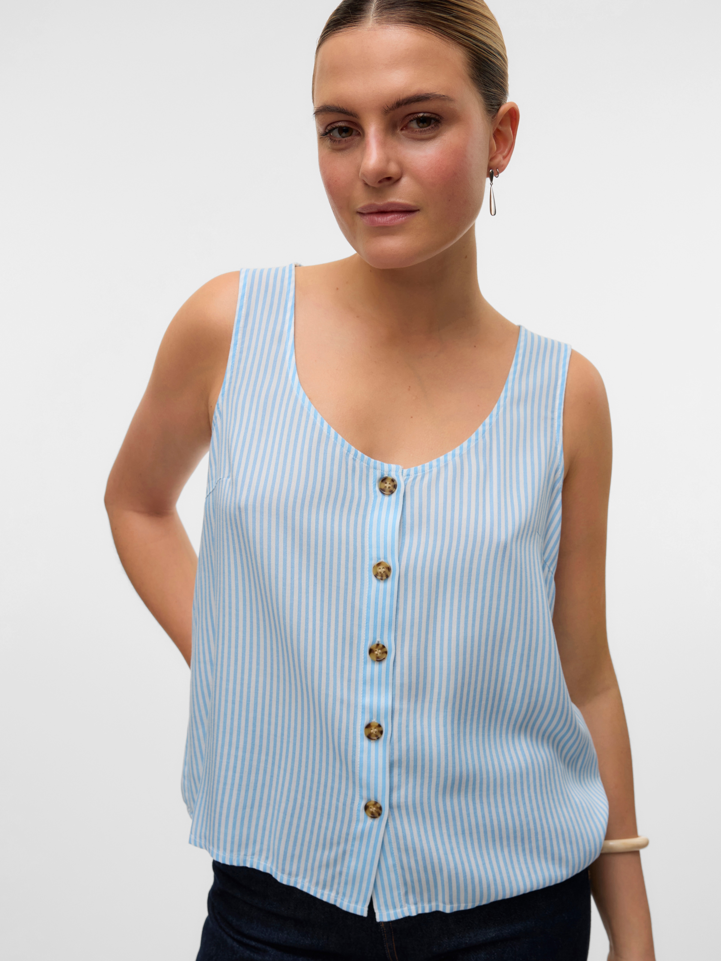 Vero Moda Blusentop »VMBUMPY SL SHIRT WVN GA NOOS«