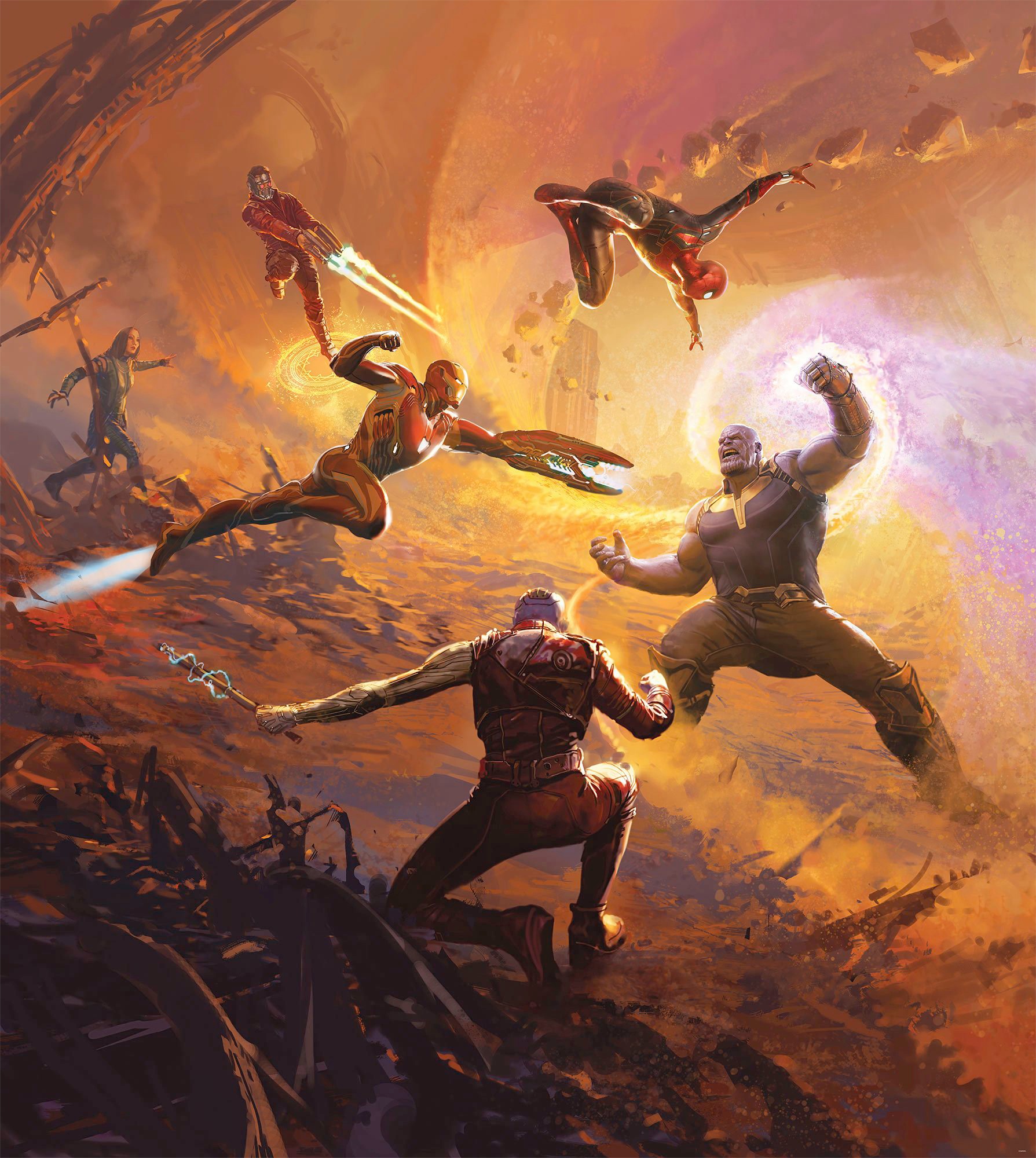 günstig Epic (Breite Höhe) kaufen »Avengers Fototapete | bedruckt-Comic-Retro-mehrfarbig, Titan«, ✵ Jelmoli-Versand cm x 250x280 Battle Komar