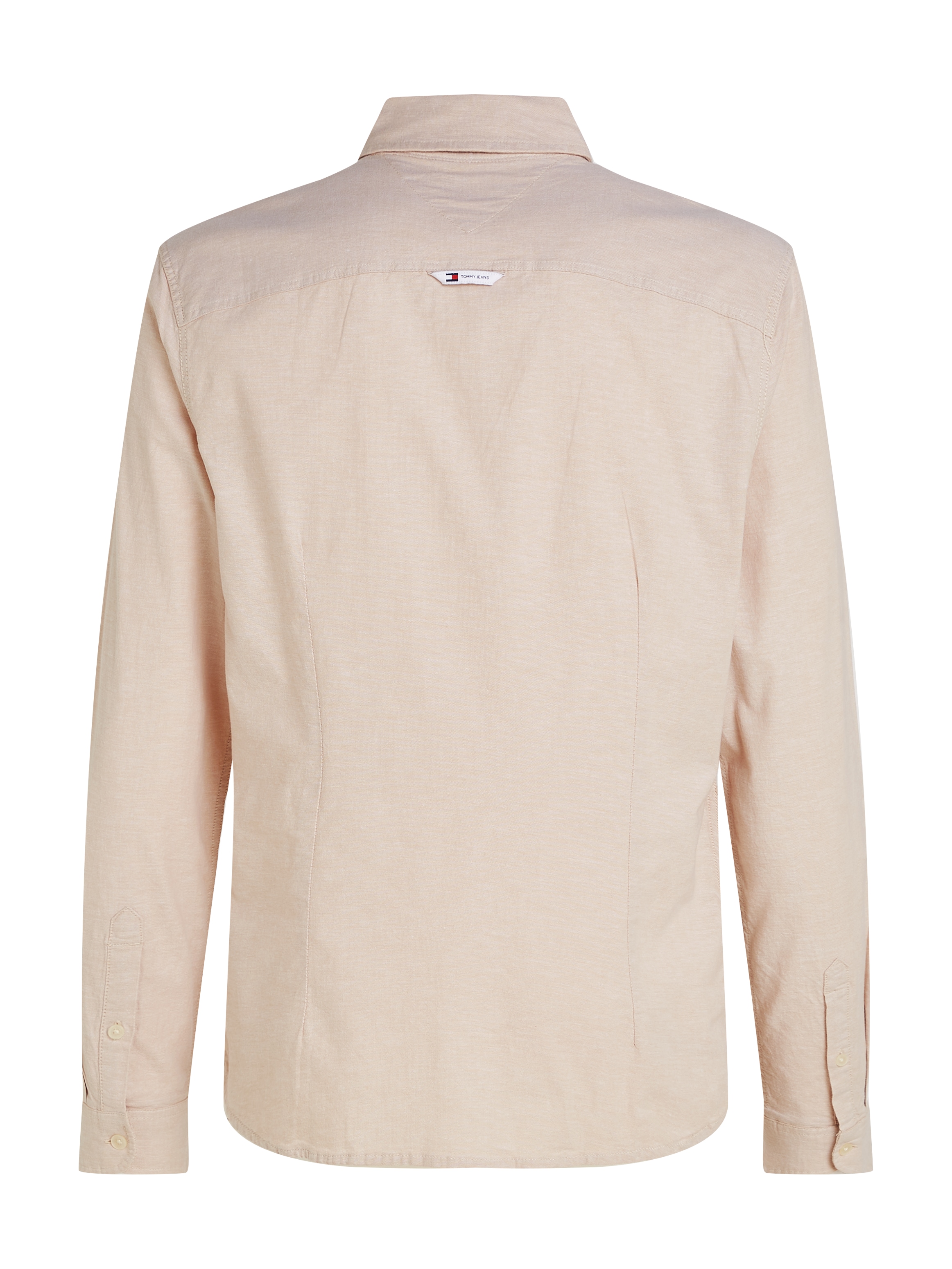 Tommy Jeans Langarmhemd »TJM Slim Stretch Oxford Shirt«, mit Flaglabel auf der Brust