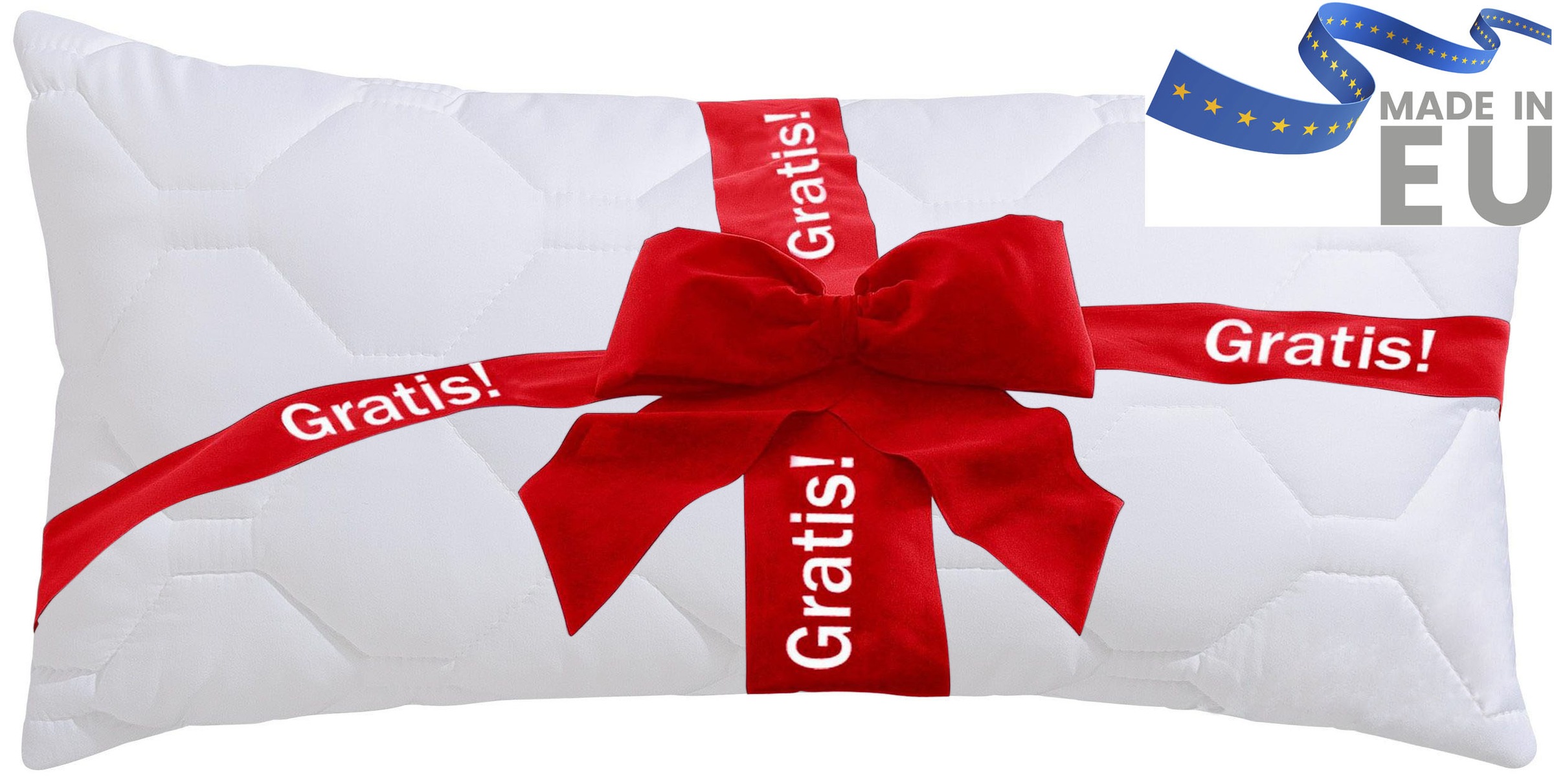 OTTO home Microfaserbettdecke "Corella, Bettdecke 135x200 cm, mit Gratis-Kissen dazu: 40x80 cm" leicht Füllung 100% Polyester 2 Stk. tlg. Bettdecken, Sommer, Winter, 4 Jahreszeiten, Decke mit Gratiskissen