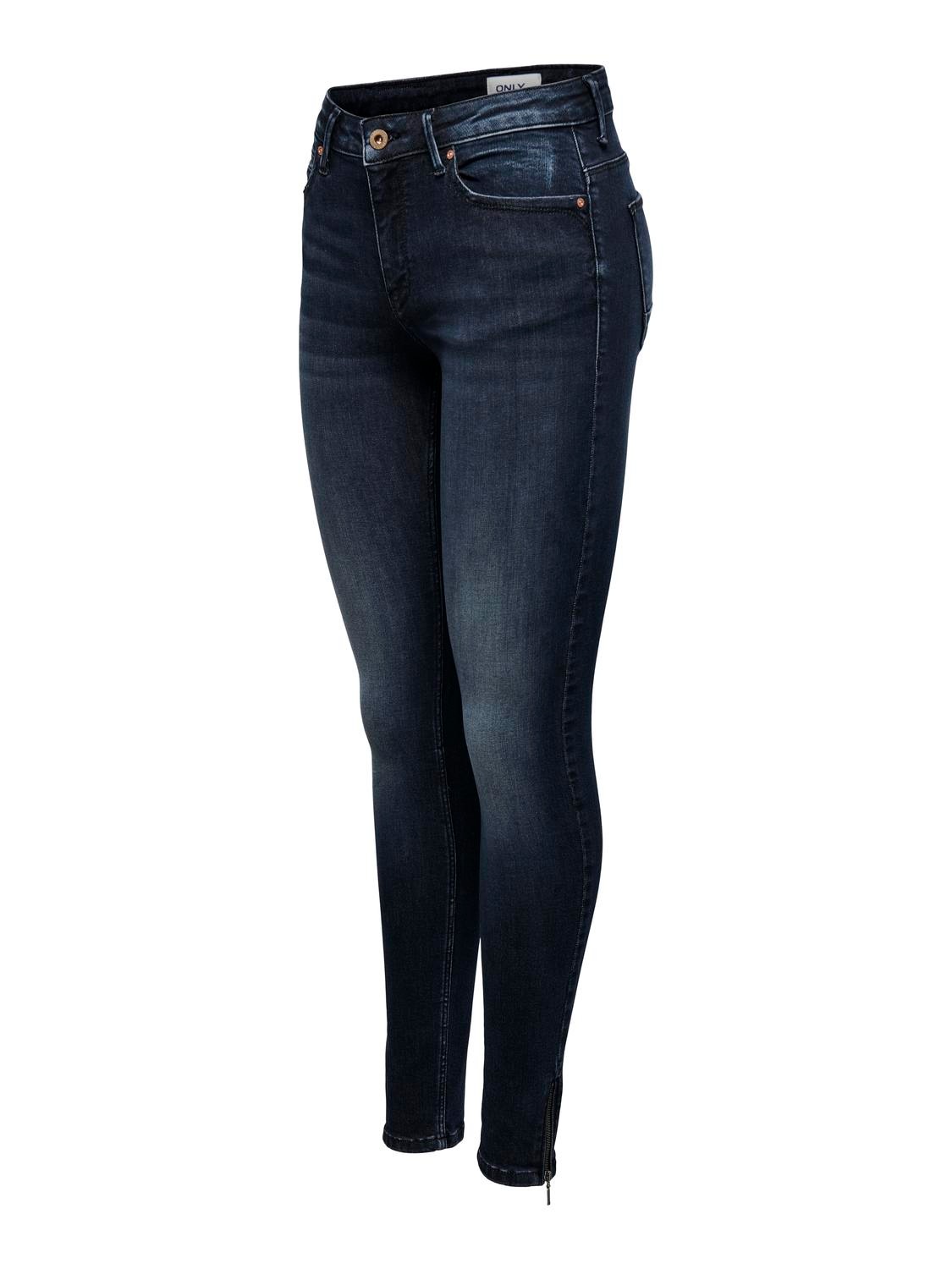 ONLY Skinny-fit-Jeans »ONLKENDELL LIFE REG SK ANKLE«, mit Zipper am Saum