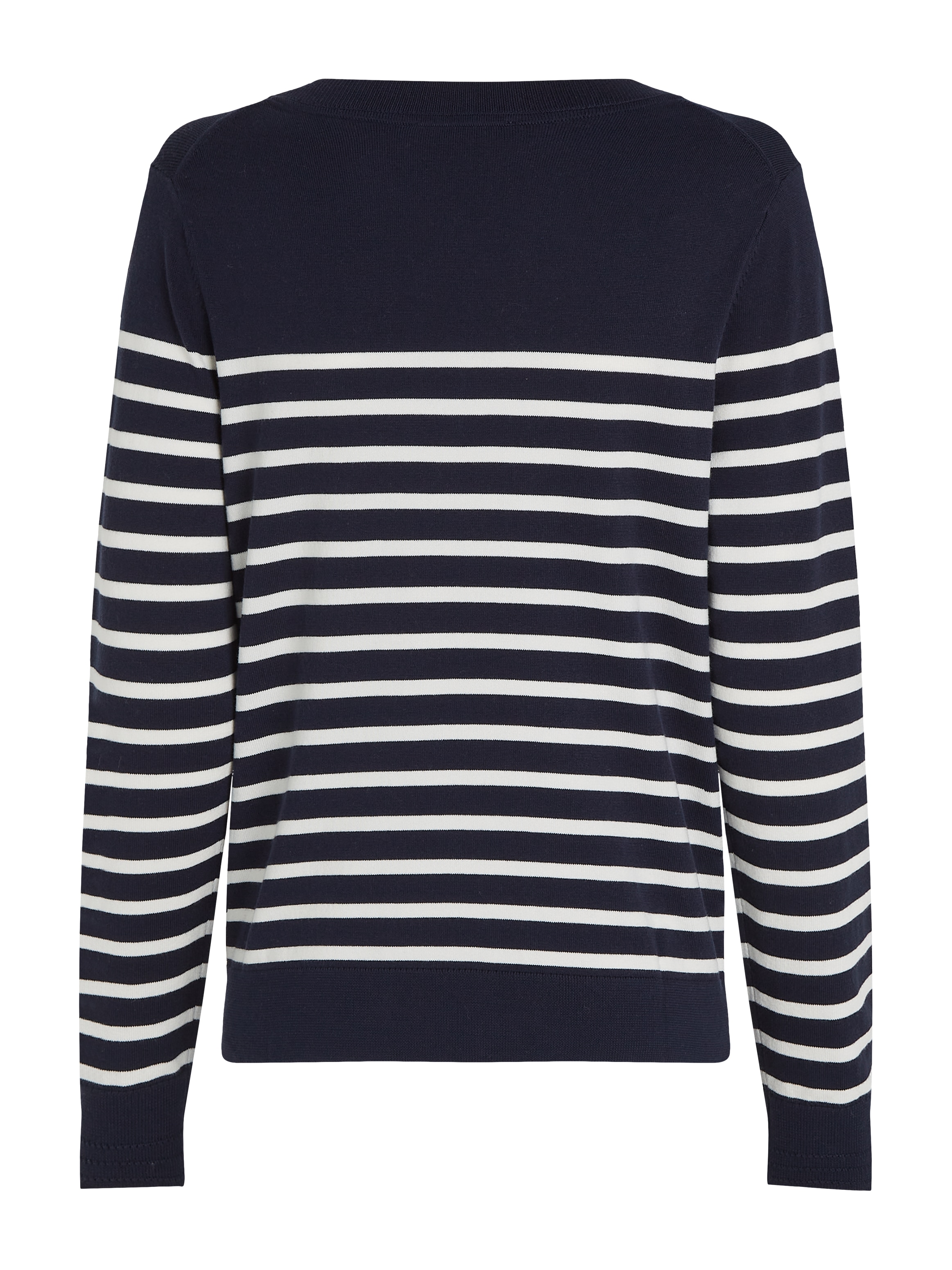 Tommy Hilfiger V-Ausschnitt-Pullover, mit Logo-Stickerei