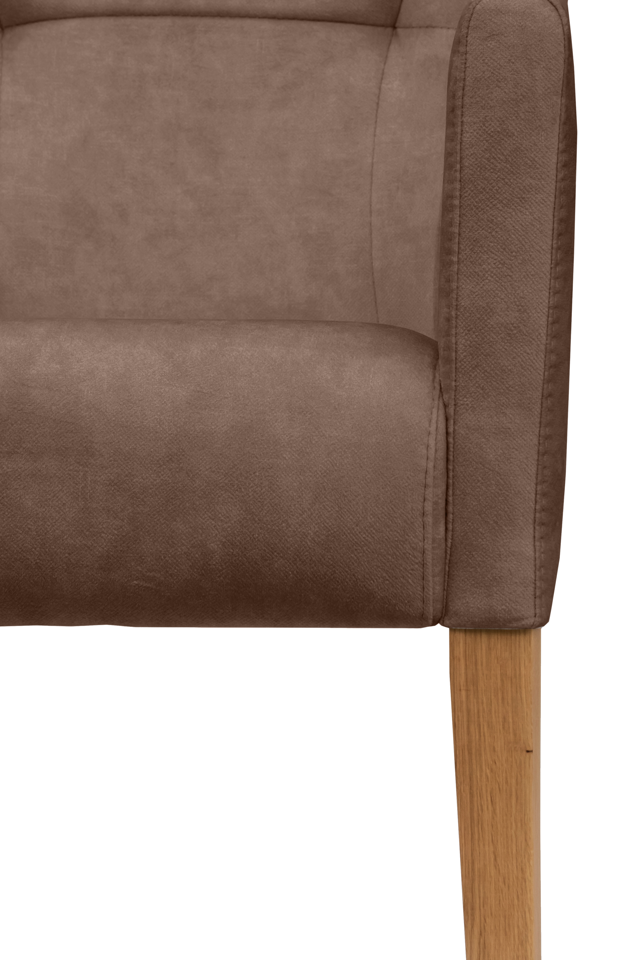 Home affaire Armlehnstuhl »King«, Luxus-Microfaser Lederoptik, Esszimmerstuhl mit Knopfheftung