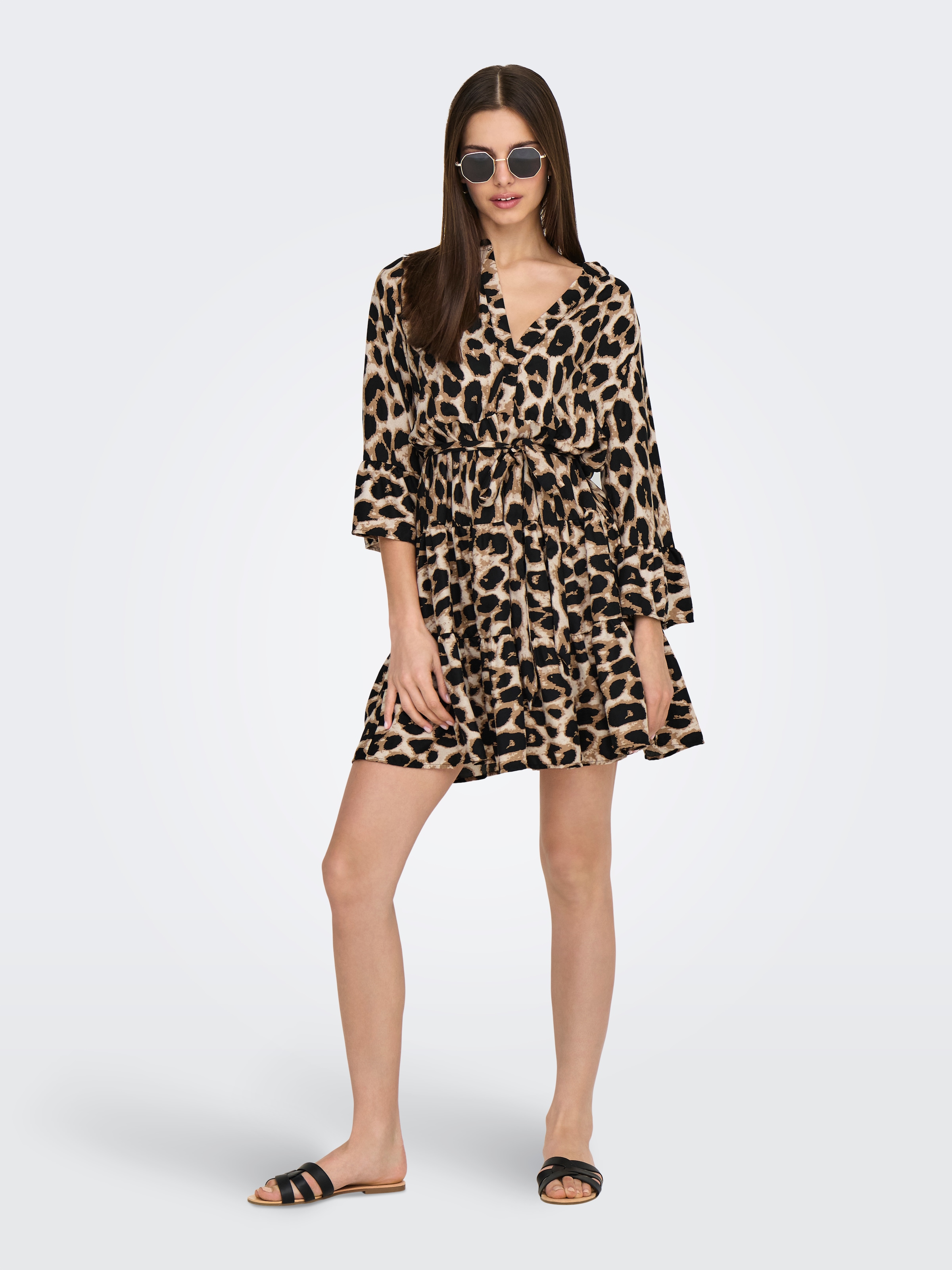 ONLY Tunikakleid »ONLATHENA LIFE 3/4 SHORT DRESS WVN NOOS«, Sommerkleid
