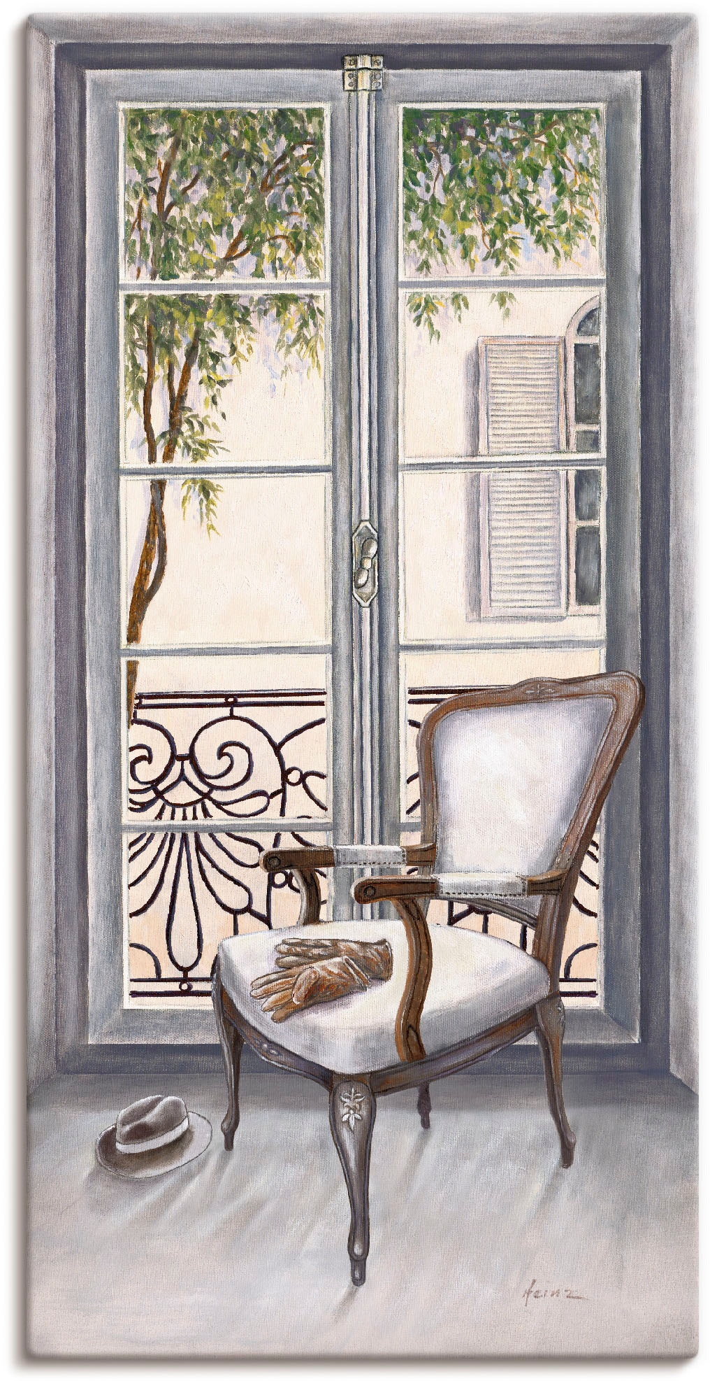 Fenster«, Artland (1 Jelmoli-Versand einem Innenarchitektur, St.) | »Sessel Wandbild vor online kaufen