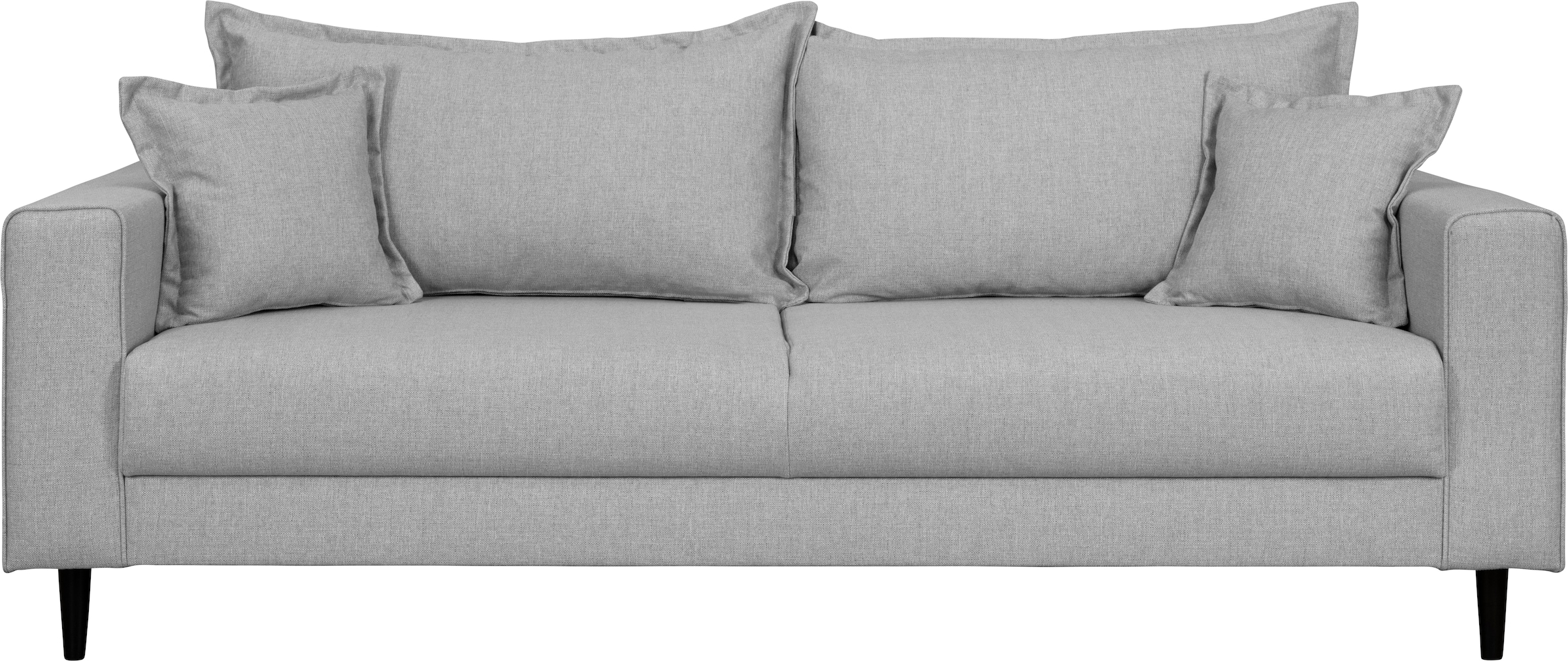 Home affaire 3-Sitzer »VEYRAS, hoher Sitzkomfort, Masse B/T/H: 212/84/76 cm«, mit Wellenunterfederung, incl. Rückenkissen und Zierkissen