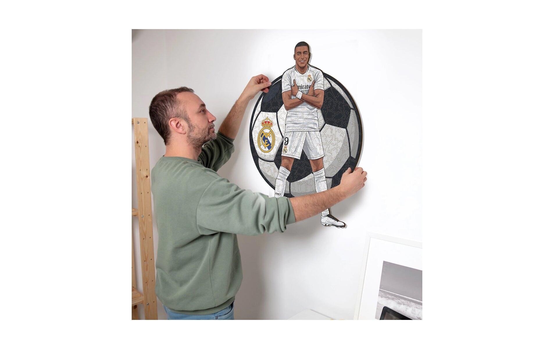 Puzzle »Iconic Kylian Mbappé – Real Madrid«, Holzart: Birke (Herkunftsland: China)