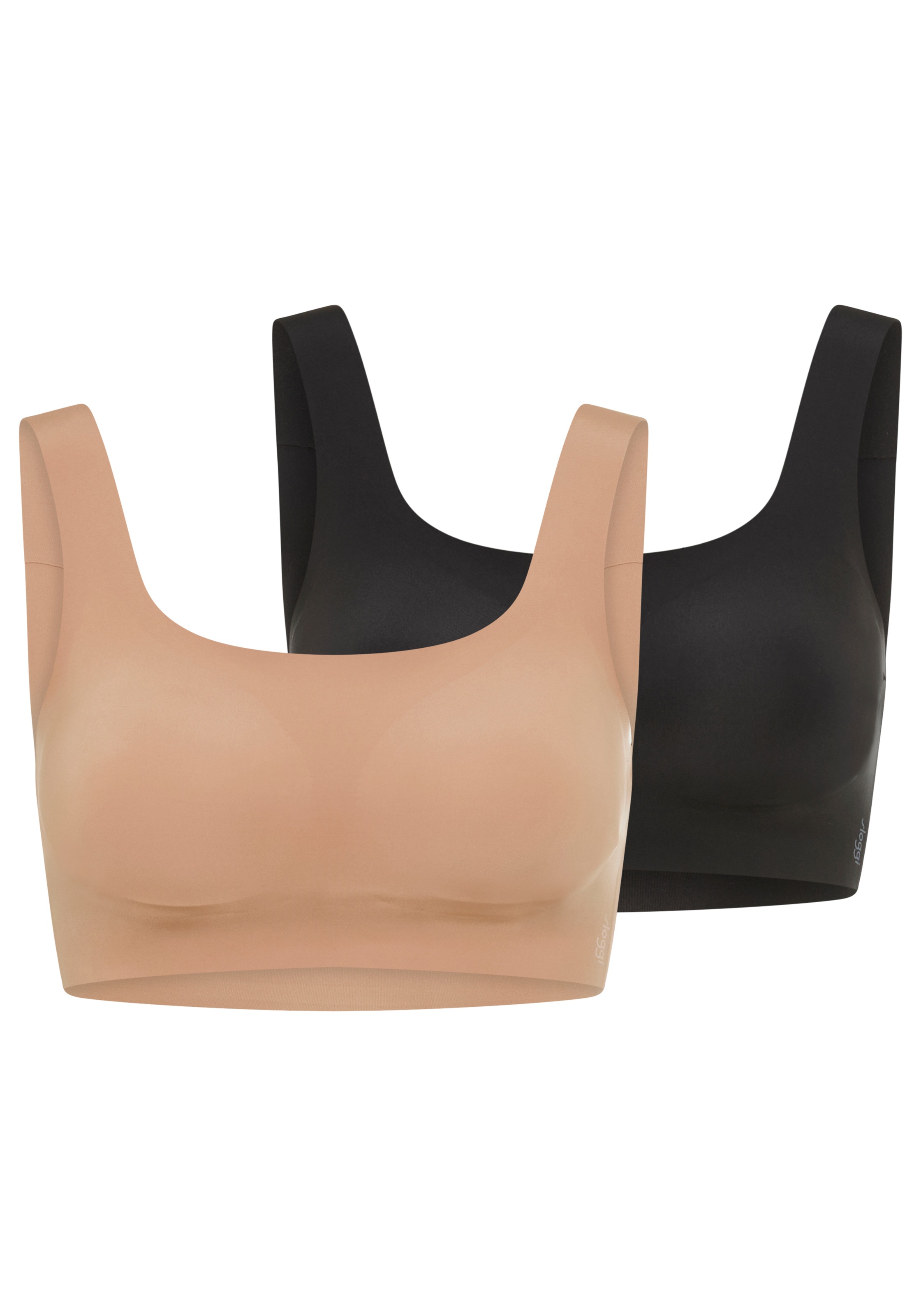 sloggi Bustier »ZERO Feel 2.0« 2er Pack, nahtlos, herausnehmbare Pads, Microfaser, dehnbar