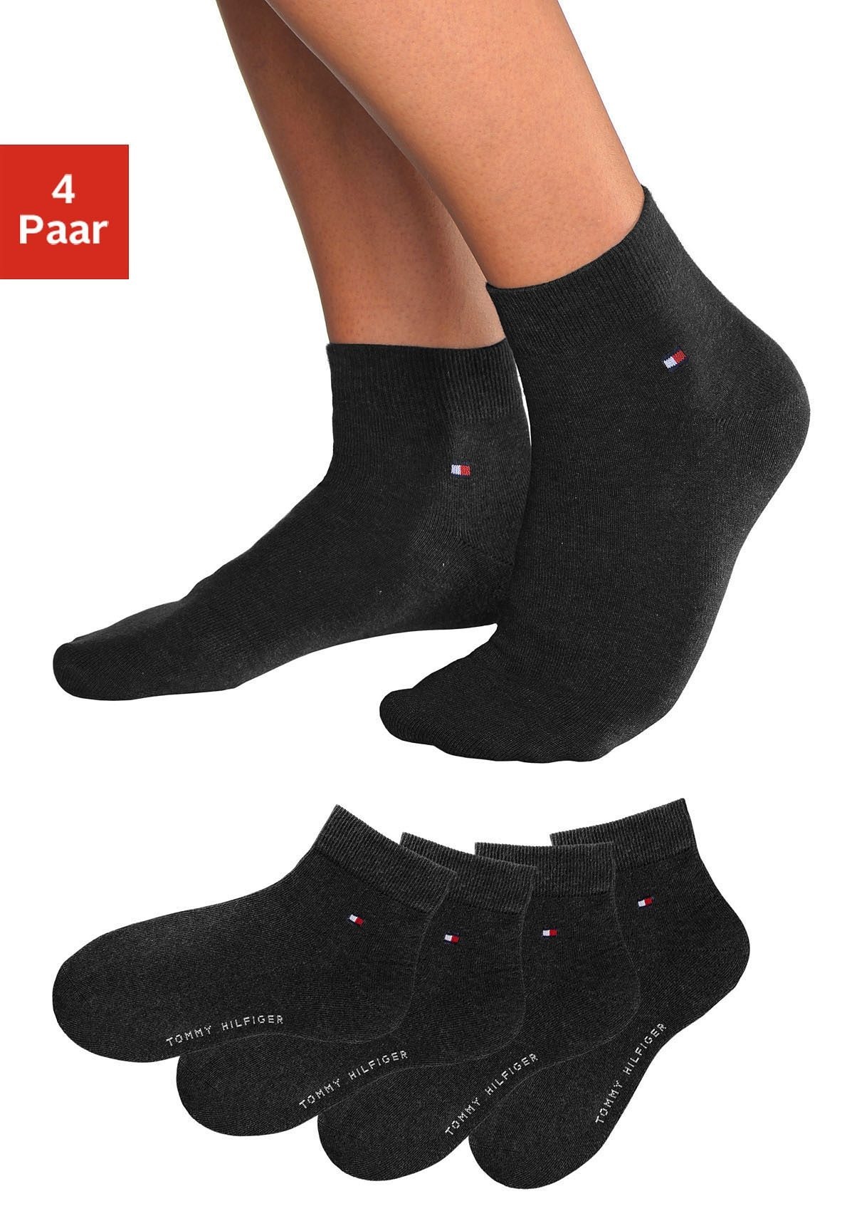Tommy Hilfiger Kurzsocken, (4 Paar), mit druckfreien Nähten