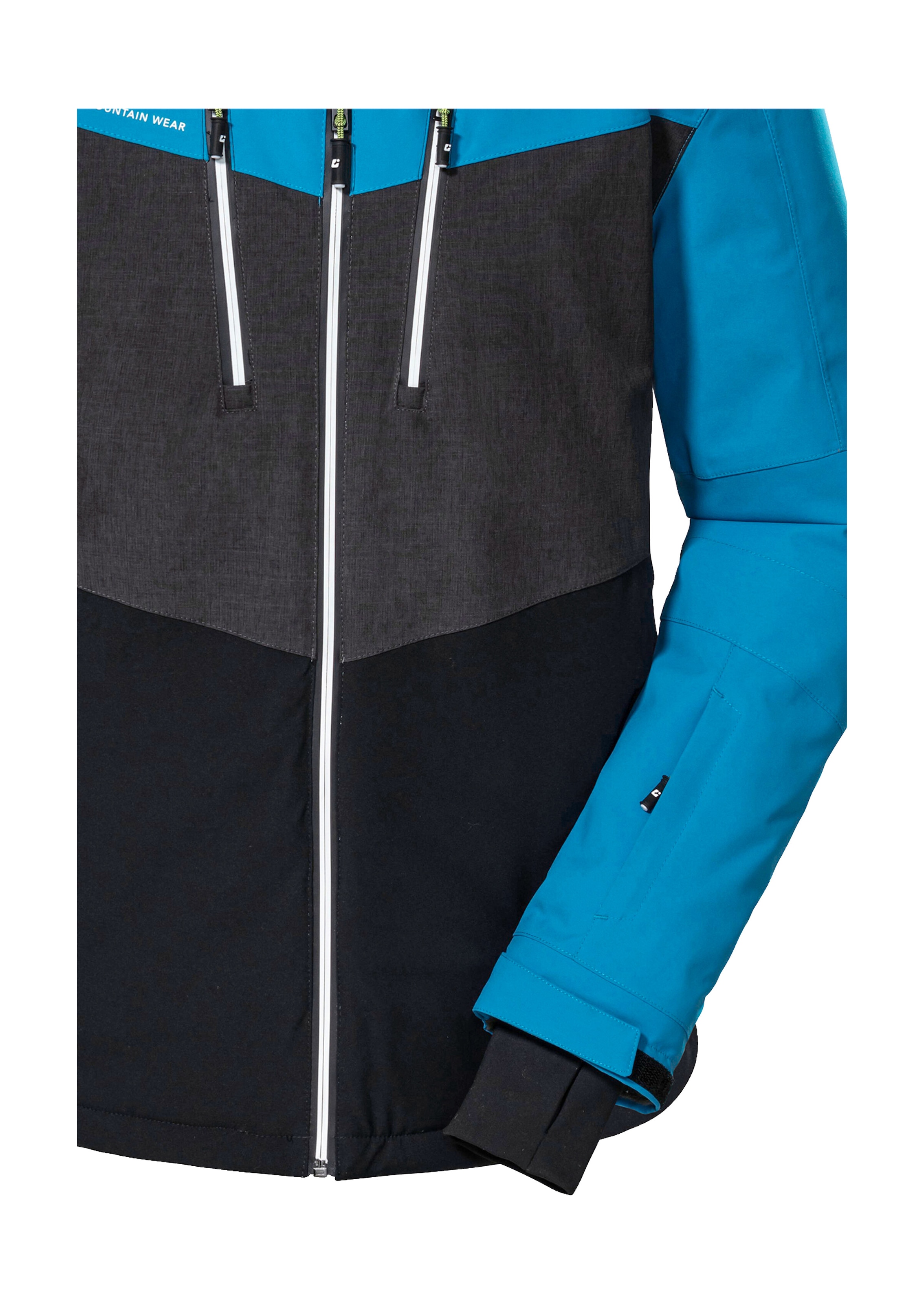 Killtec Skijacke »KSW 45 MN SKI JCKT«, Trendige, wasserdichte Skijacke mit abnehmbarer Kapuze und Schneefang
