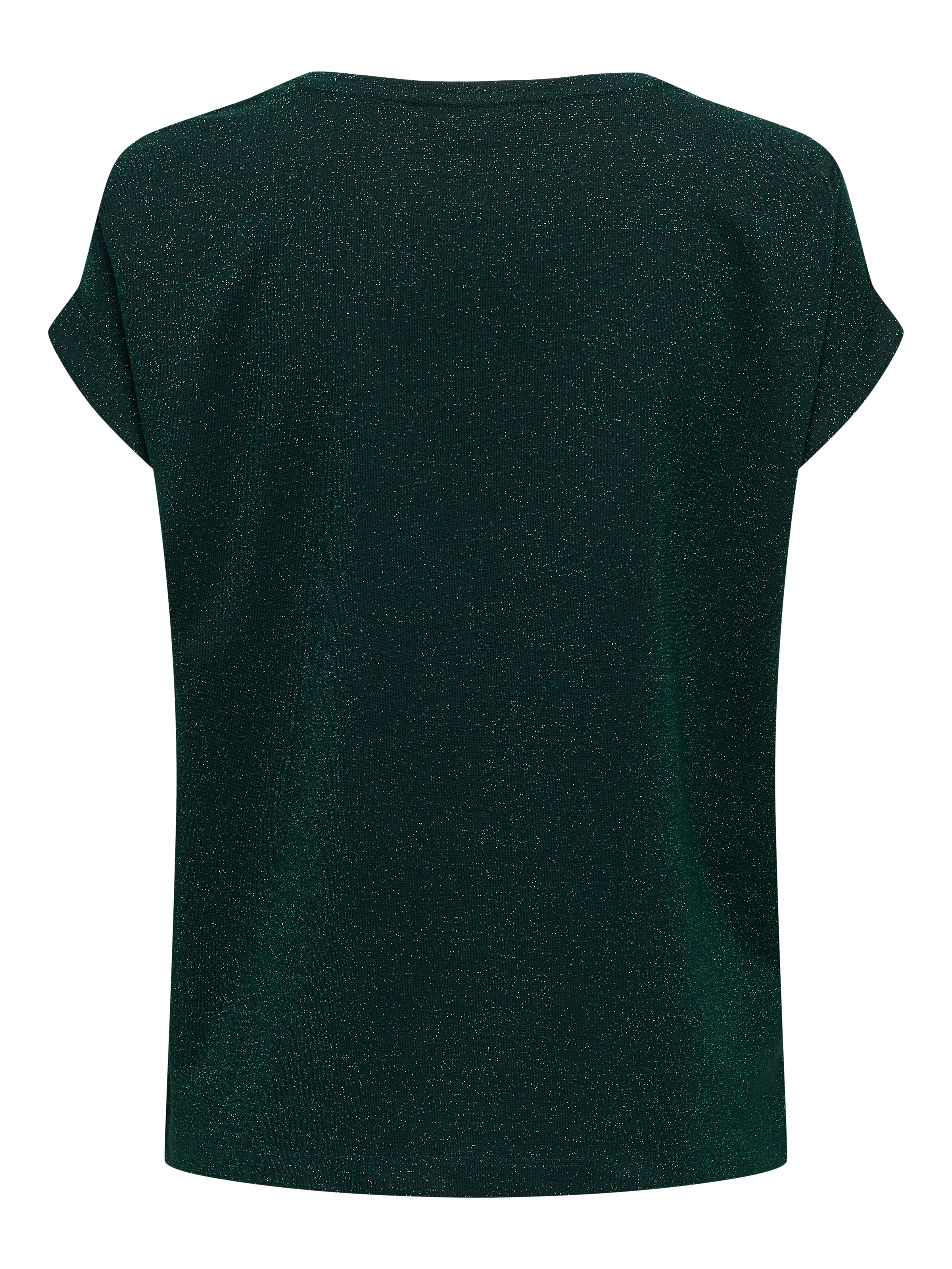 ONLY Kurzarmshirt »ONLMOSTER GLITTER S/S TOP NOOS JRS«, mit Glitzerdetail