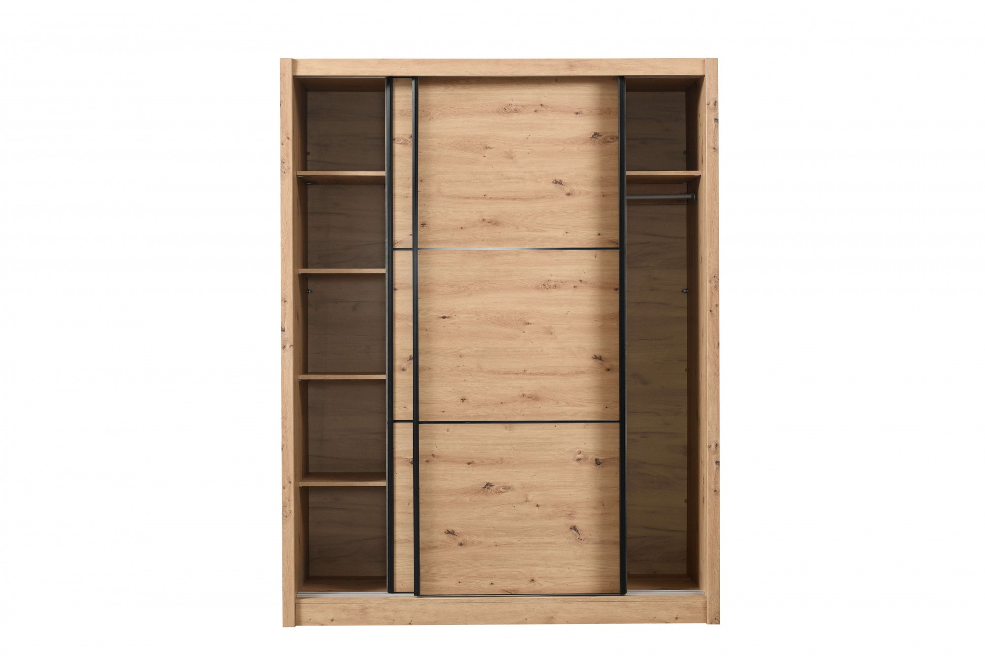 INOSIGN Schwebetürenschrank »Navara Kleiderschrank Wäscheschrank«, in 3 Breiten, mit kompletter Innenausstattung, FSC®-zertifiziert