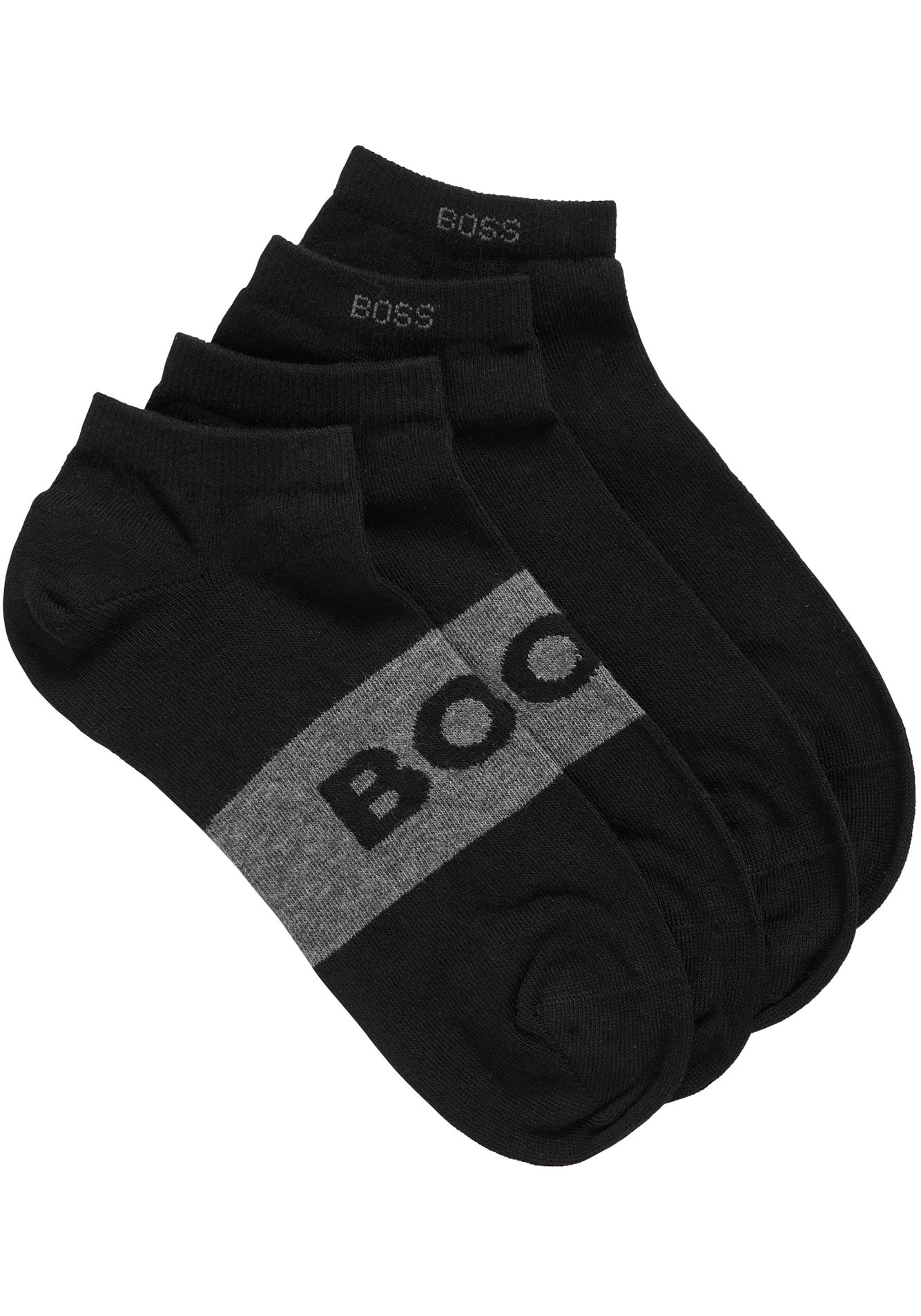 BOSS Businesssocken »2P AS Logo CC« Packung, 2er Pack, 2 Paar tlg. mit grossem, eingestricktem BOSS Logo-Schriftzug