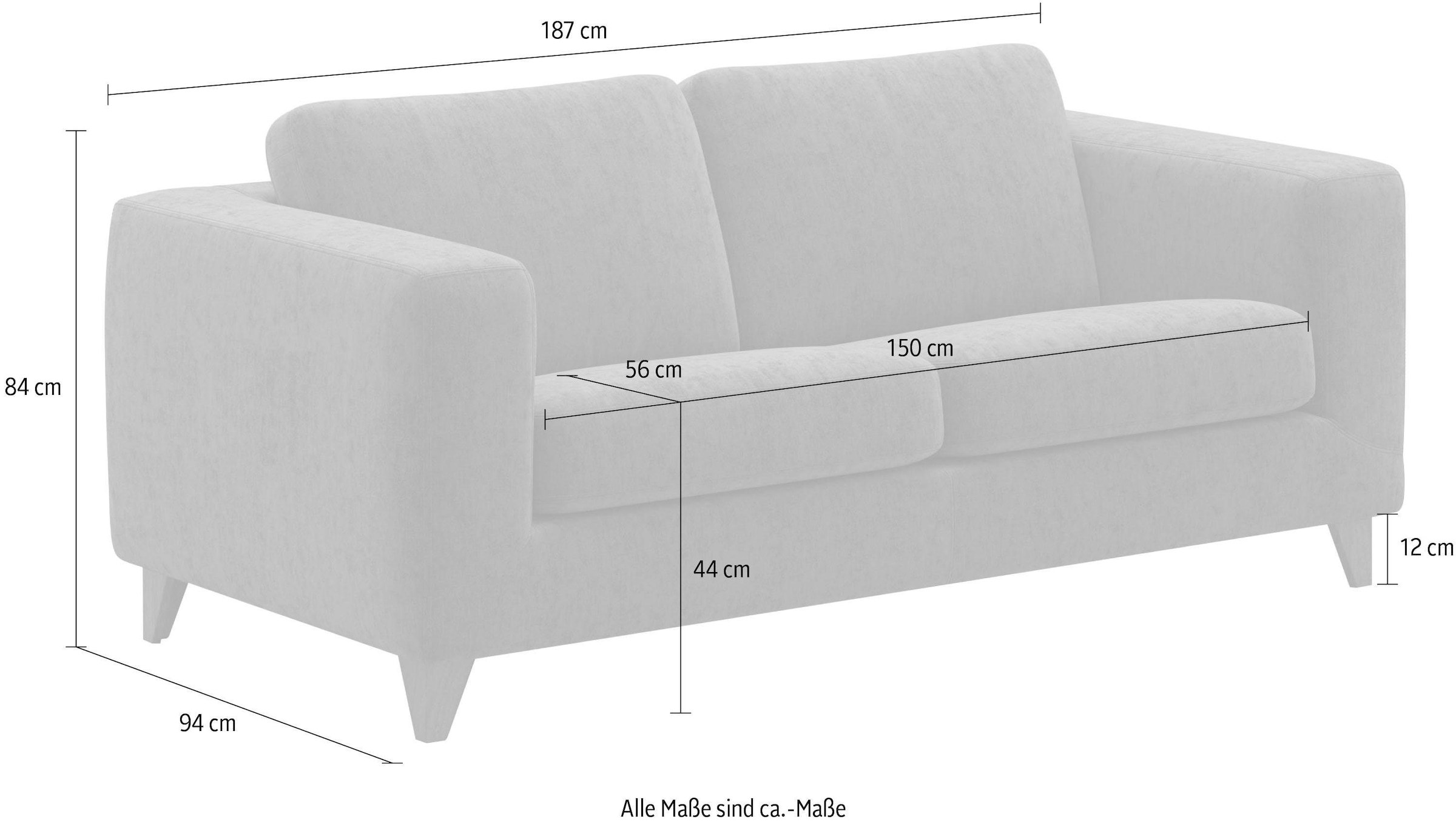 machalke® 2,5-Sitzer »manolito«
