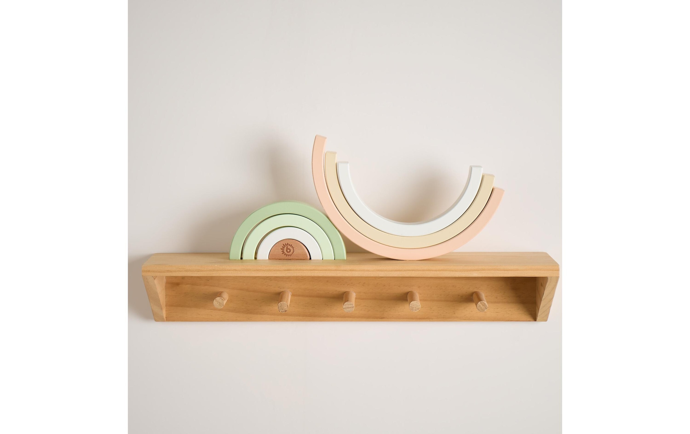 BIECO Stapelspielzeug »Regenbogen Hase Fine 24 cm x 12 cm x 2,5 cm«
